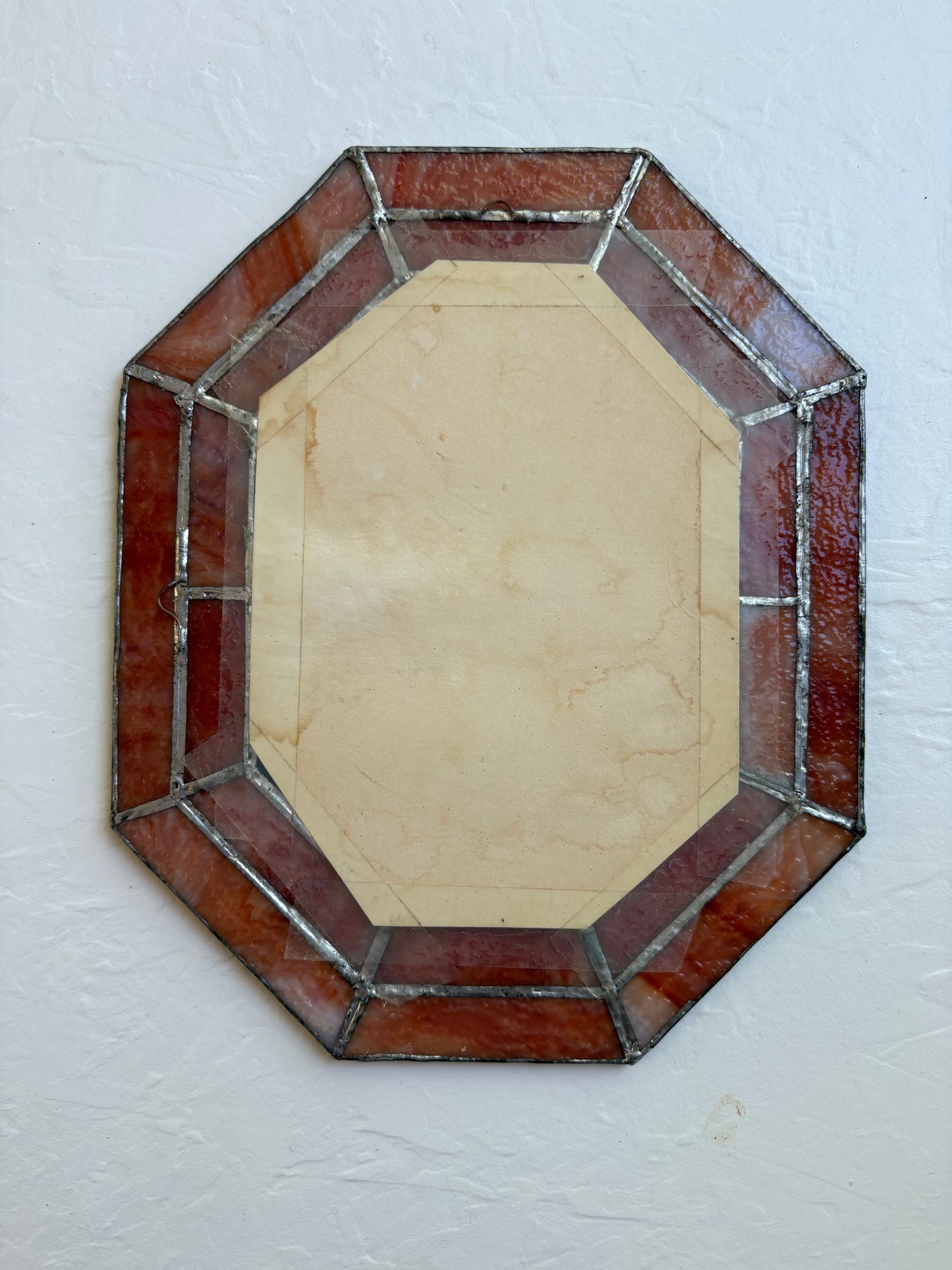 Stained Slag Glass Mirror
