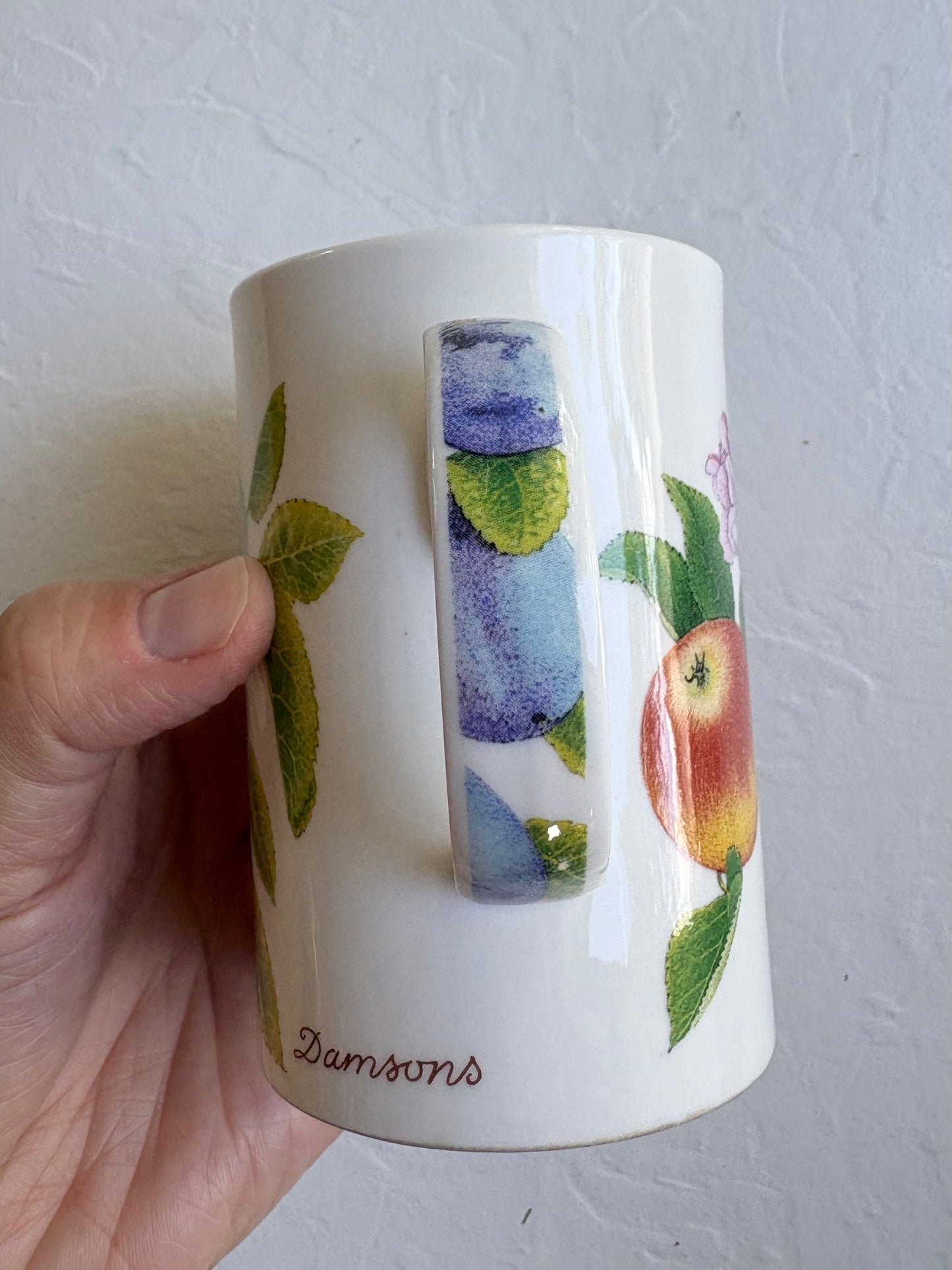 Nature’s Fruits Fine Bone China Mug Pair