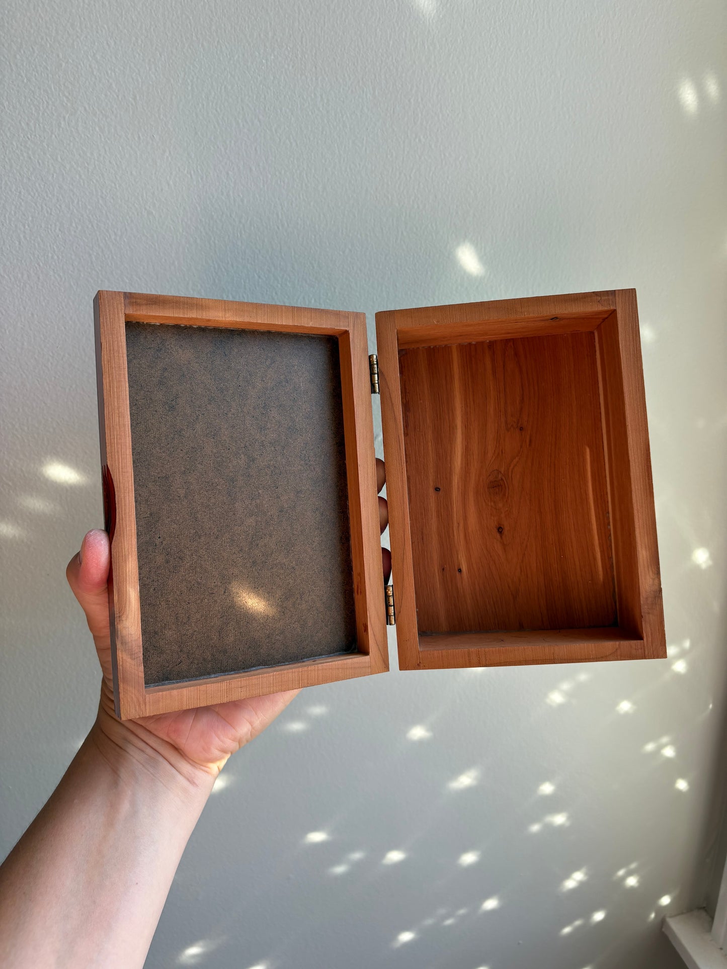 Wooden Trinket Box with Unicorn Motif