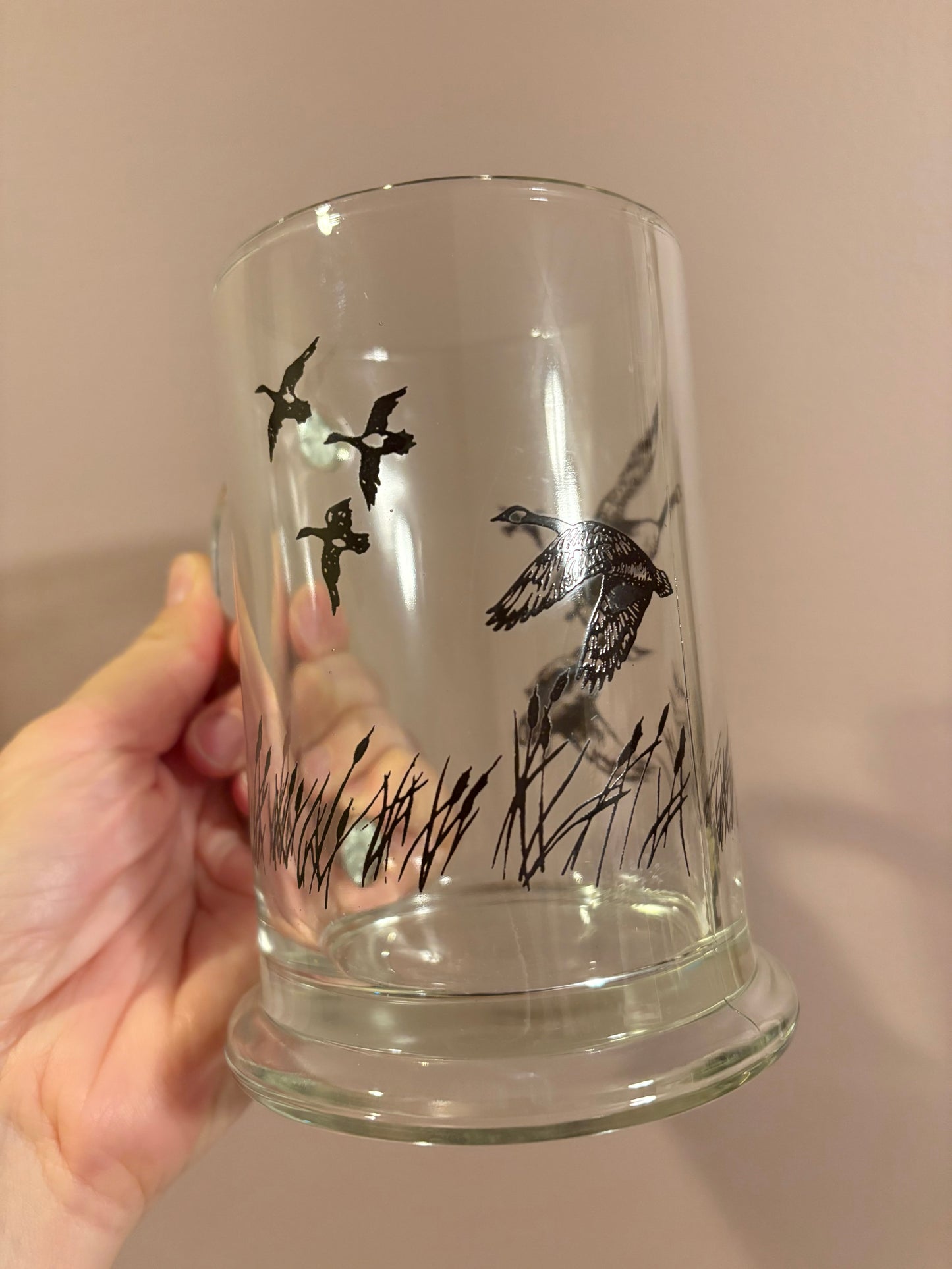 Glass Geese Mug by Avon