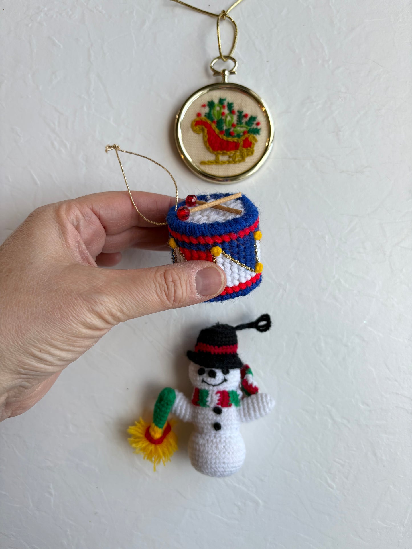 Vintage Handmade Needlecraft Ornaments