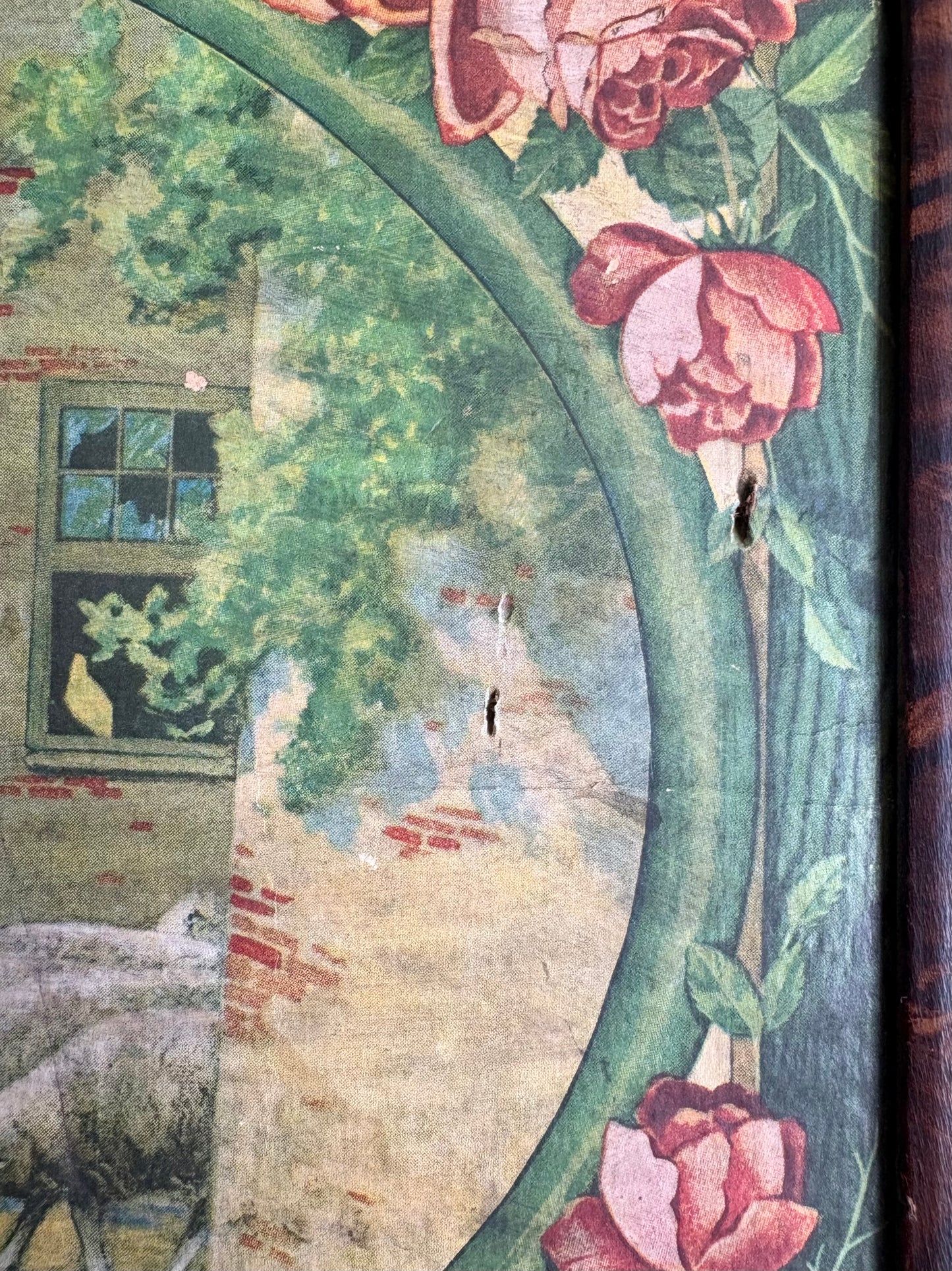 Farm Yard Art with Floral Border