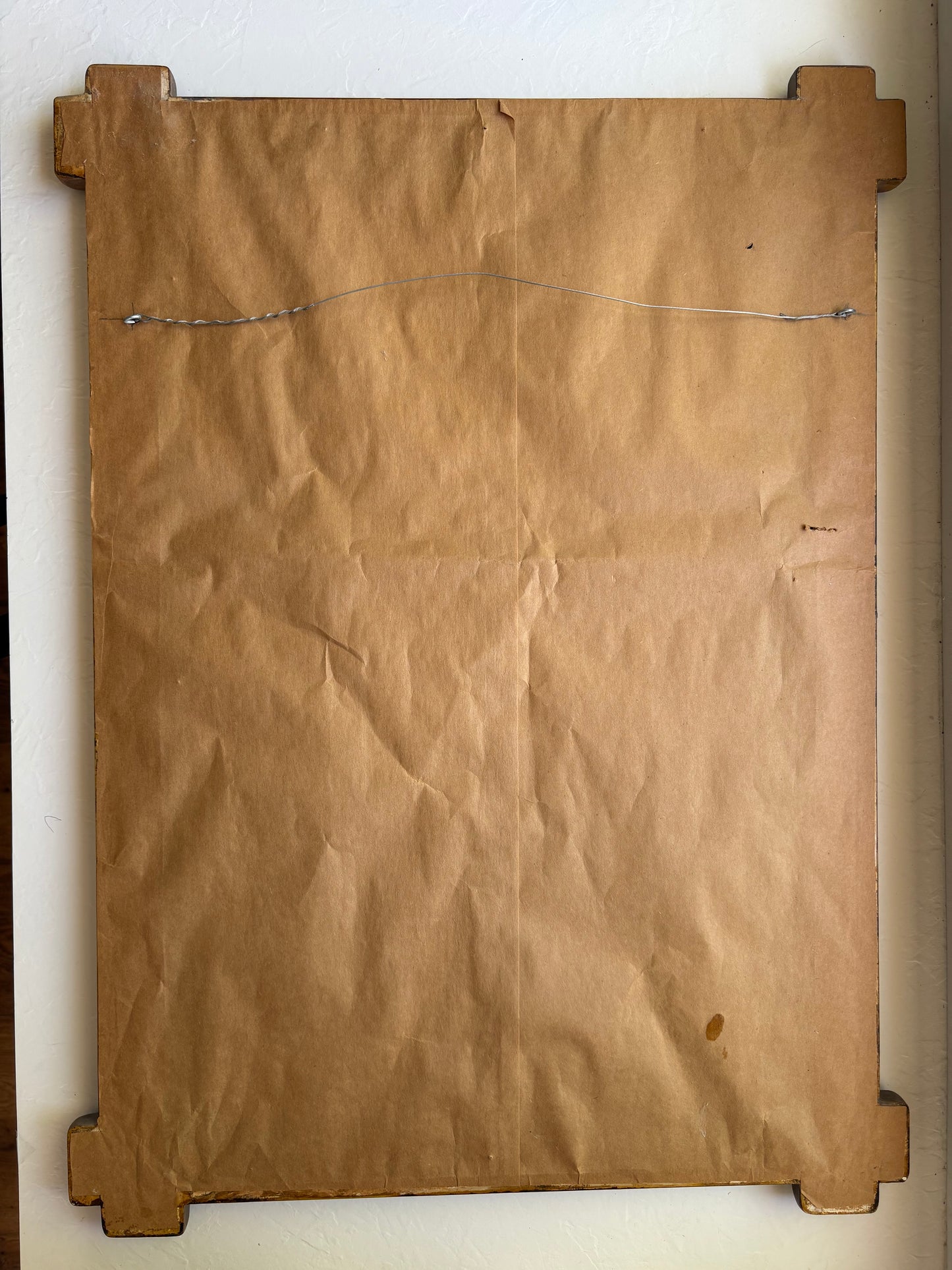 Wildflower Crewel in Wooden Frame