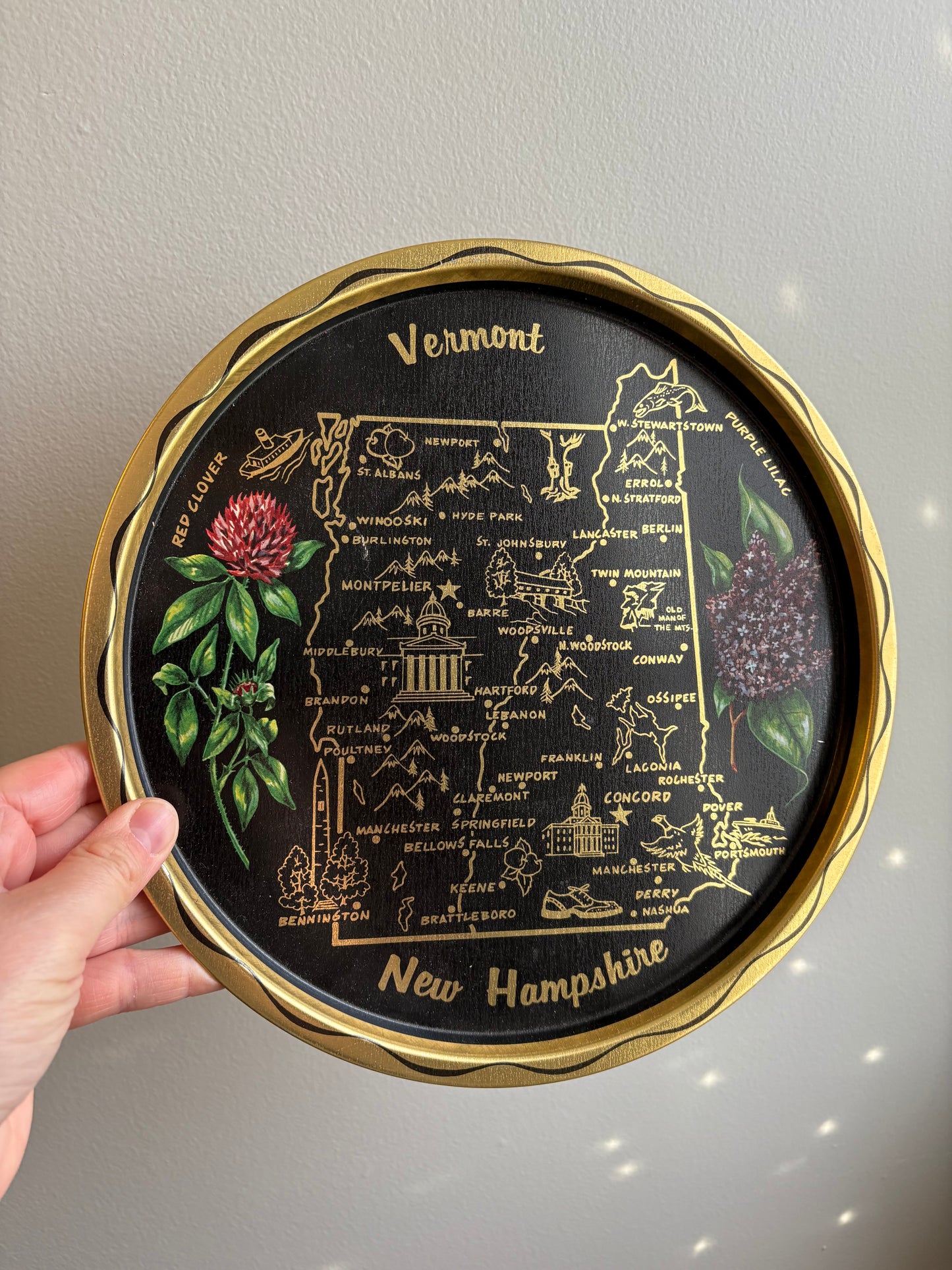 Vermont New Hampshire Tray