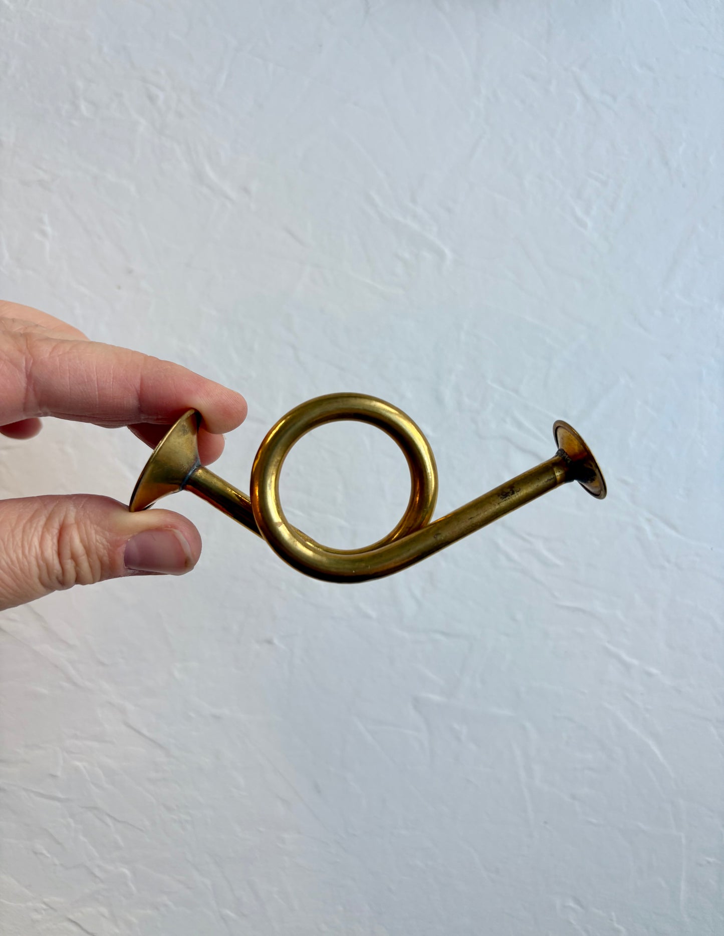 Miniature Brass Horns—set of 4