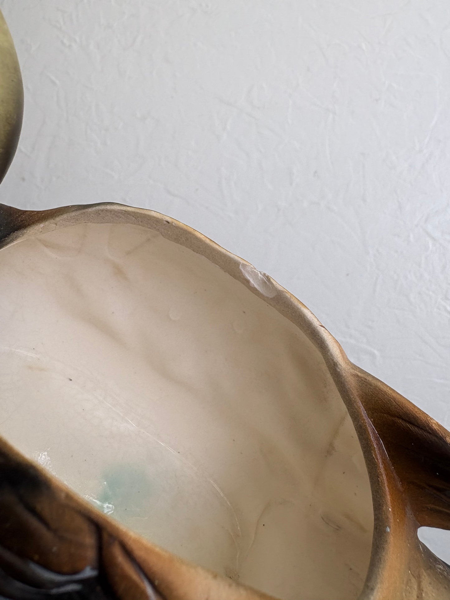 Hand-painted Duck Planter