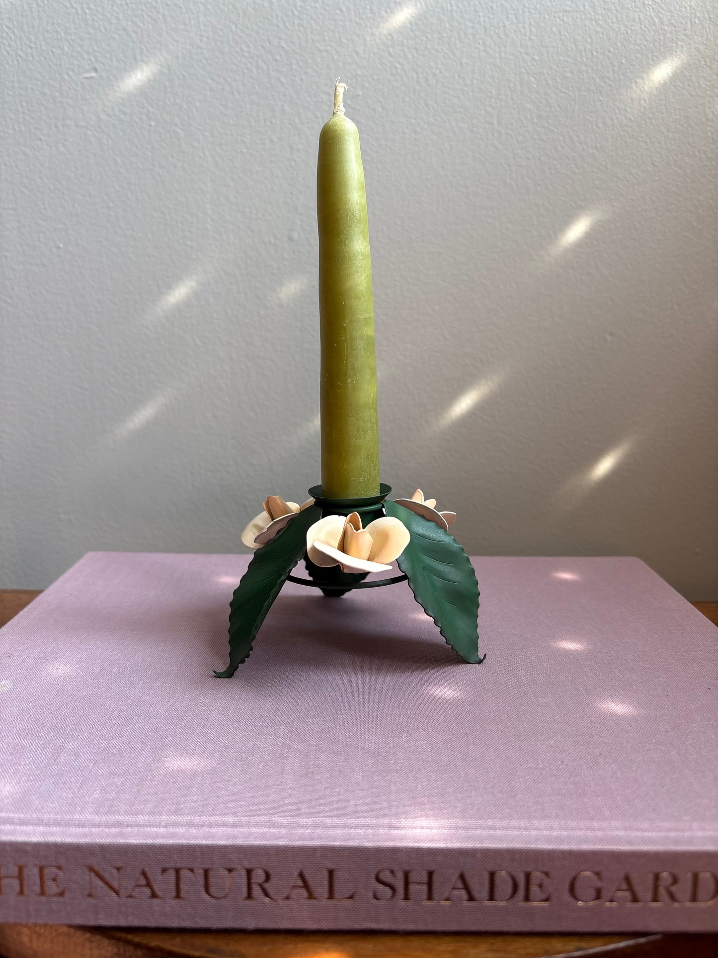Floral Metal Candle Holder