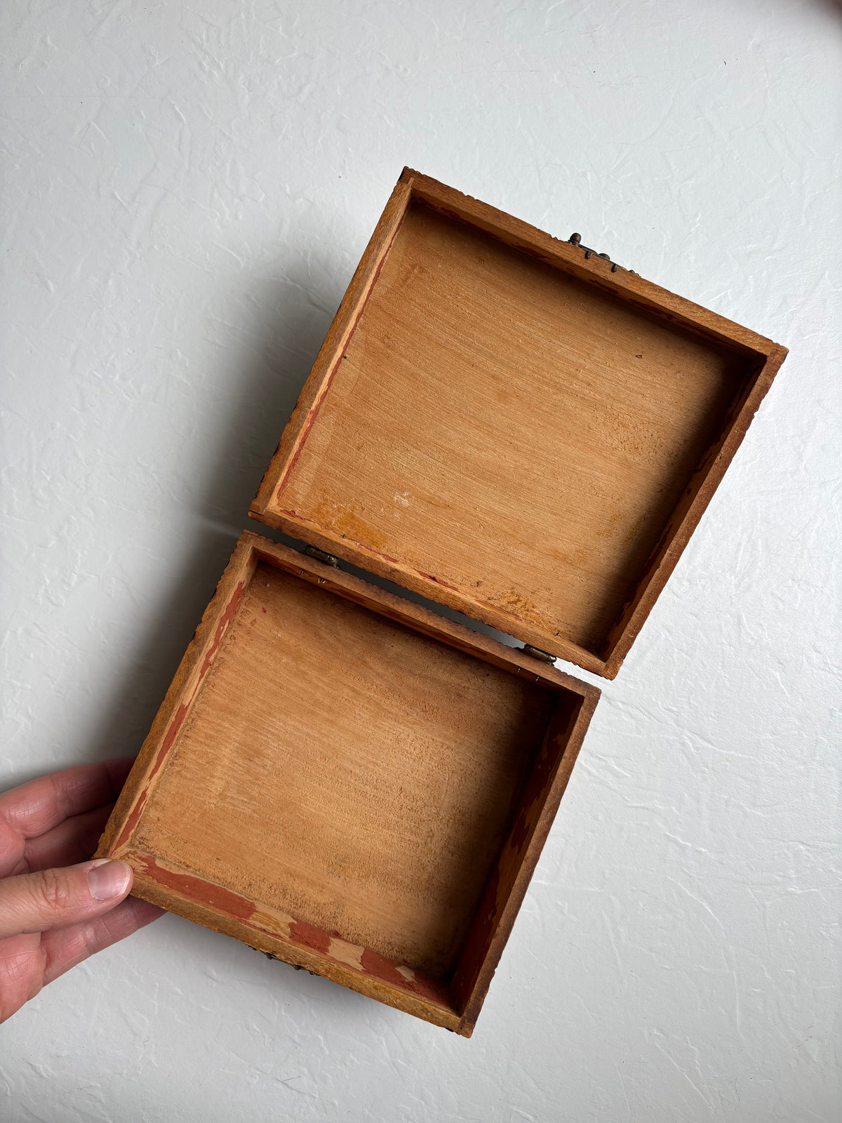 Flemish Art Floral Wood Pyrography Box