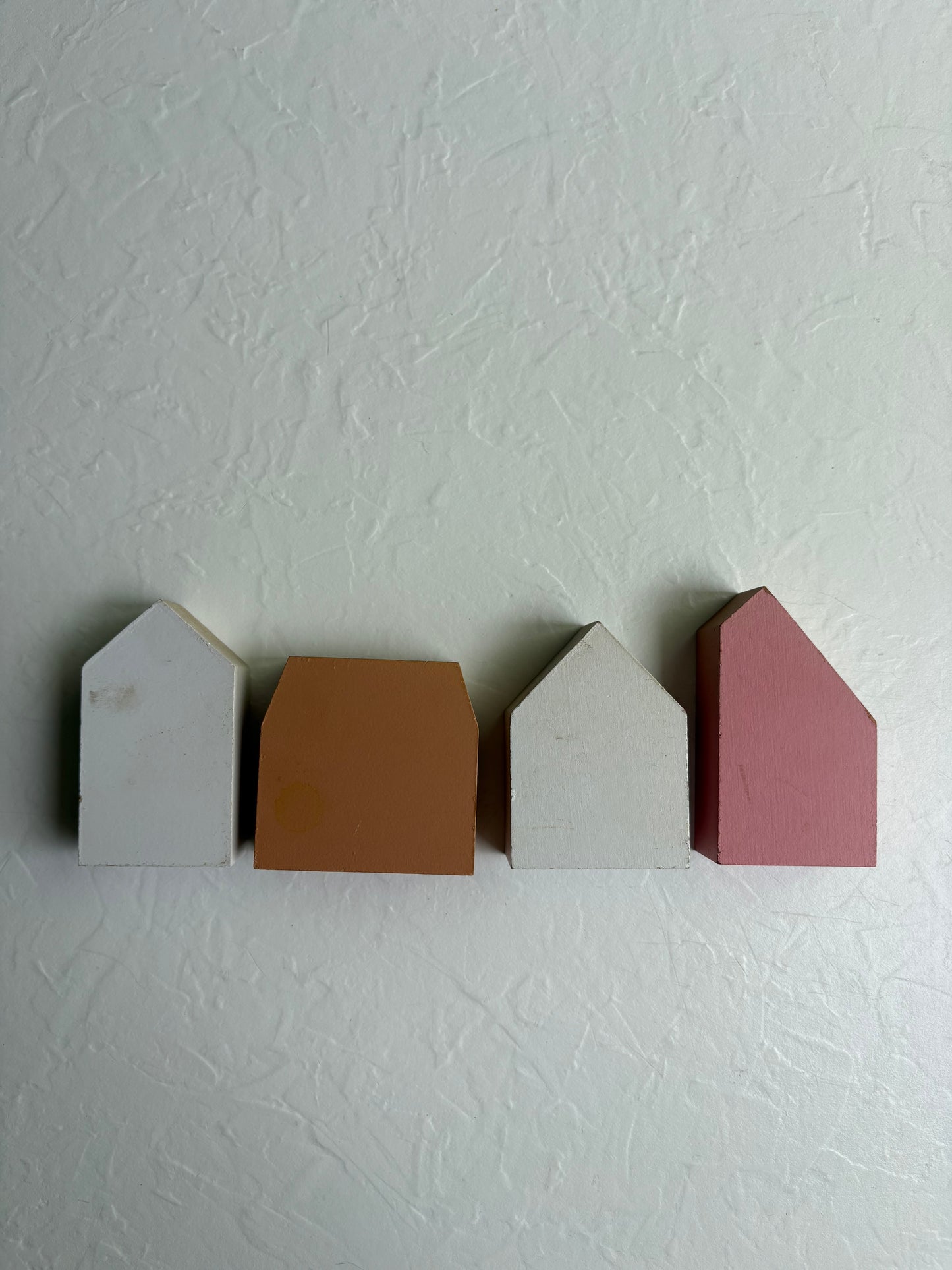 Small Wooden Buildings Ledge Sitters