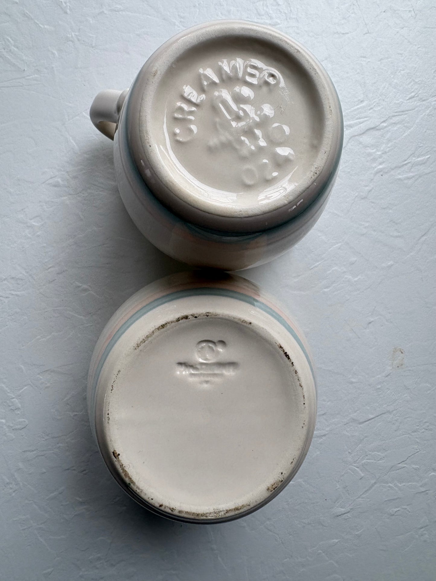 Pfaltzgraff Cream and Sugar Stoneware Set