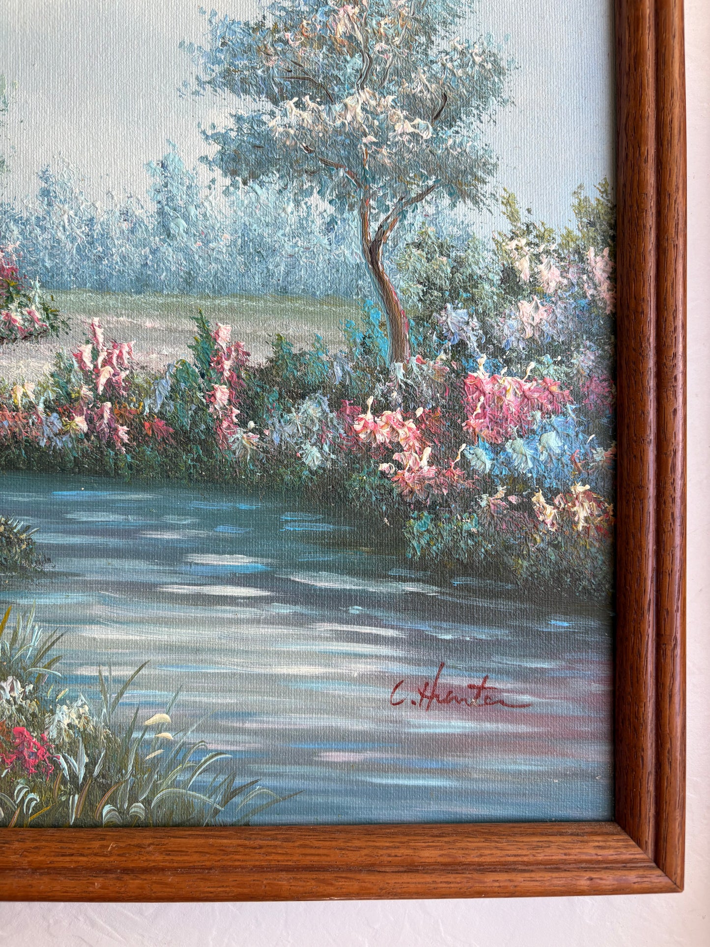 Original Signed Cottage Oil Painting