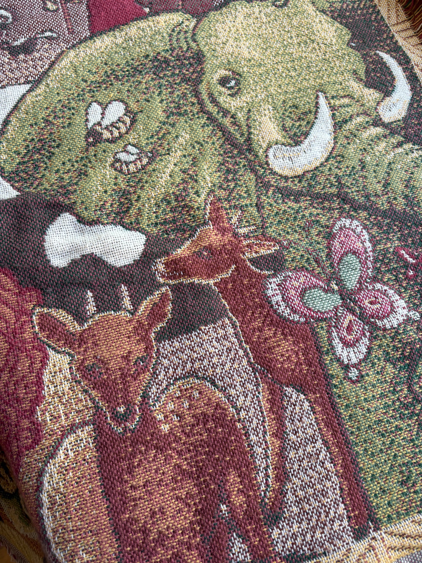 Woven Tapestry Throw Blanket Noah’s Ark