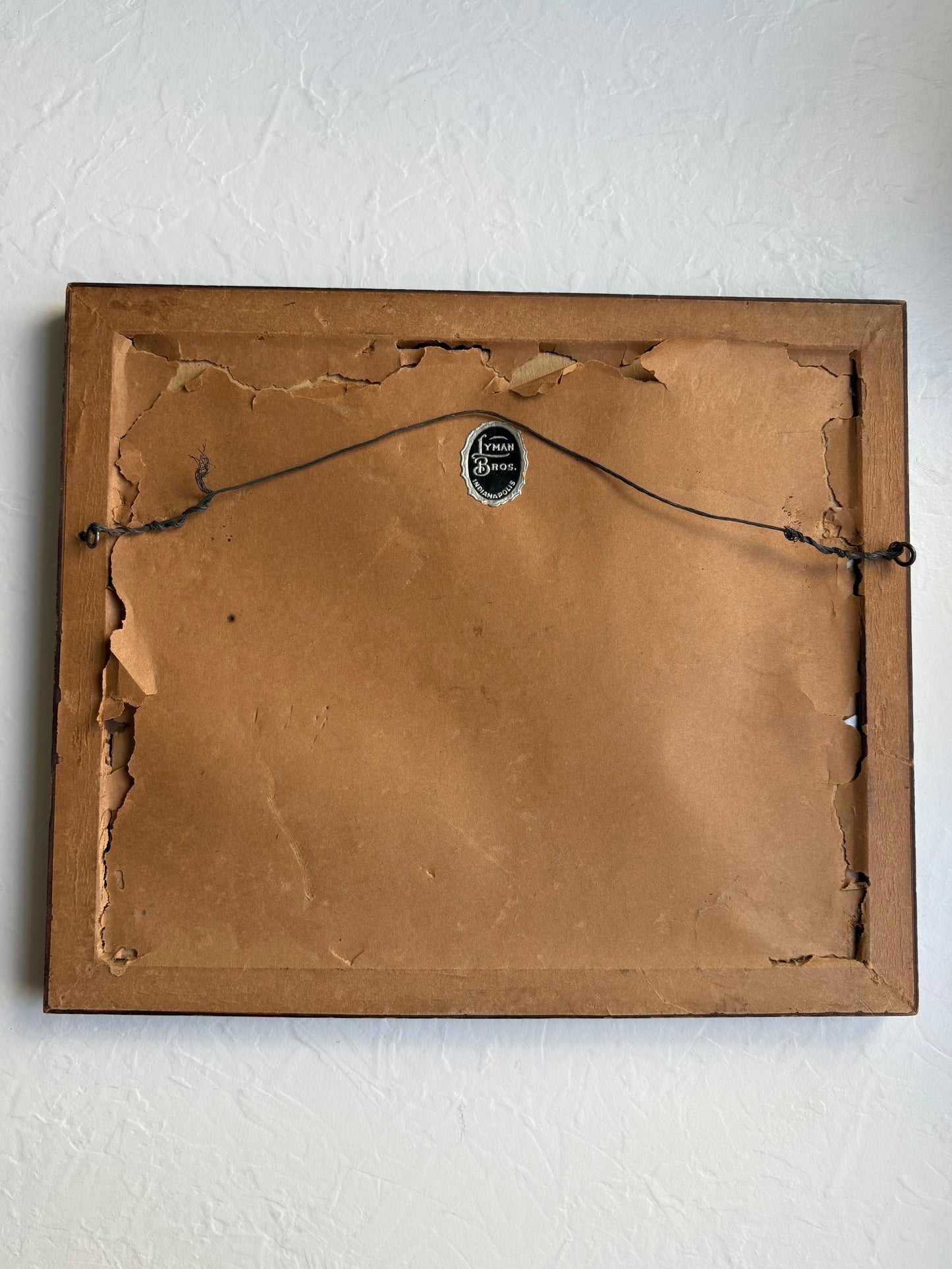 Godey’s Fashion Print in Wooden Frame