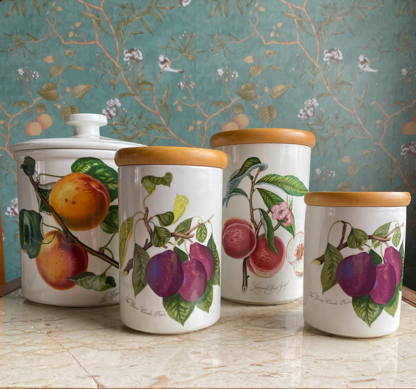 Vintage Portmeirion Botanical Canister set
