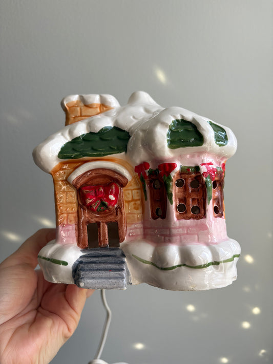 Ceramic Christmas Village House