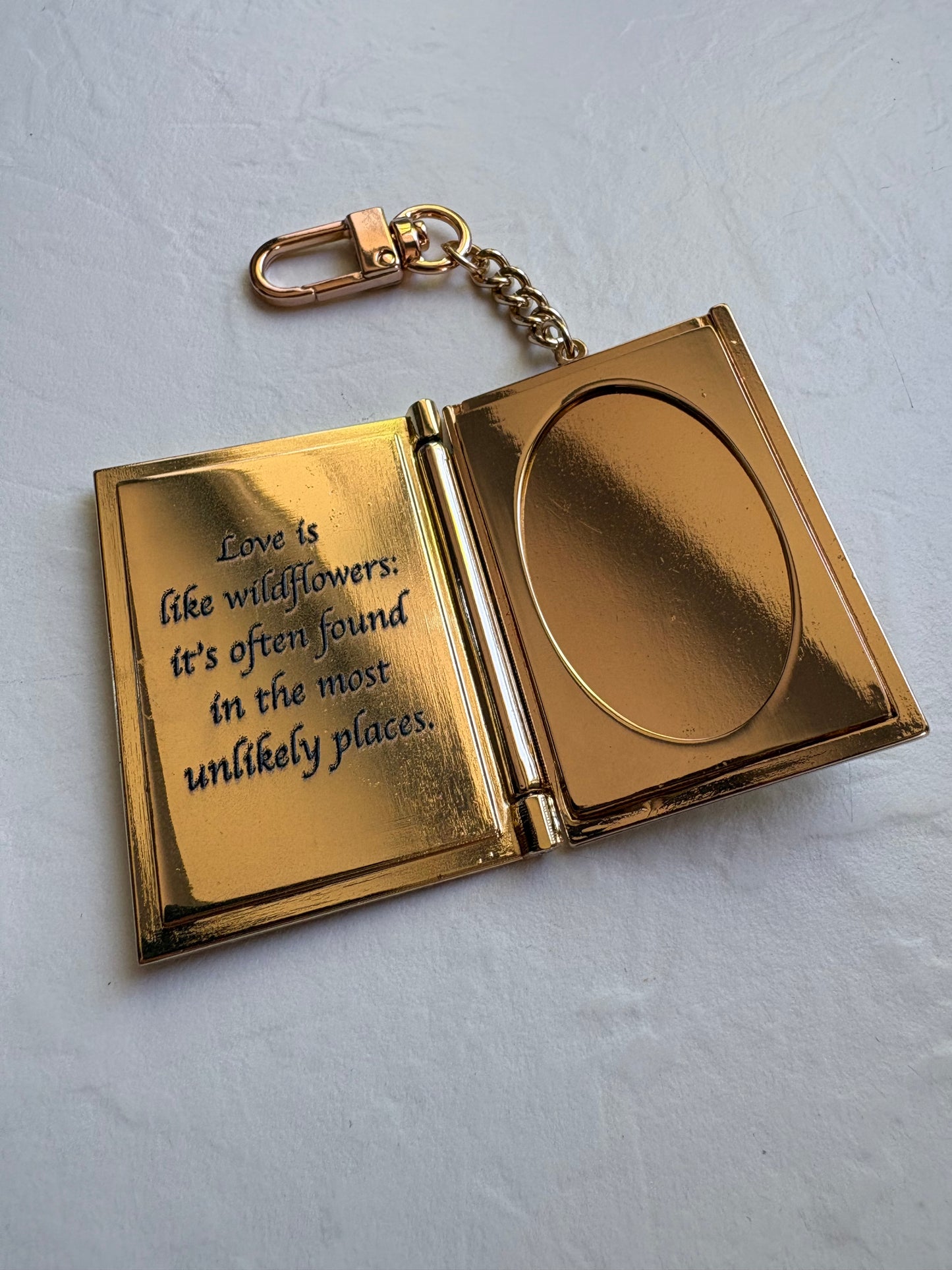 Locket Keychain, Wildflowers