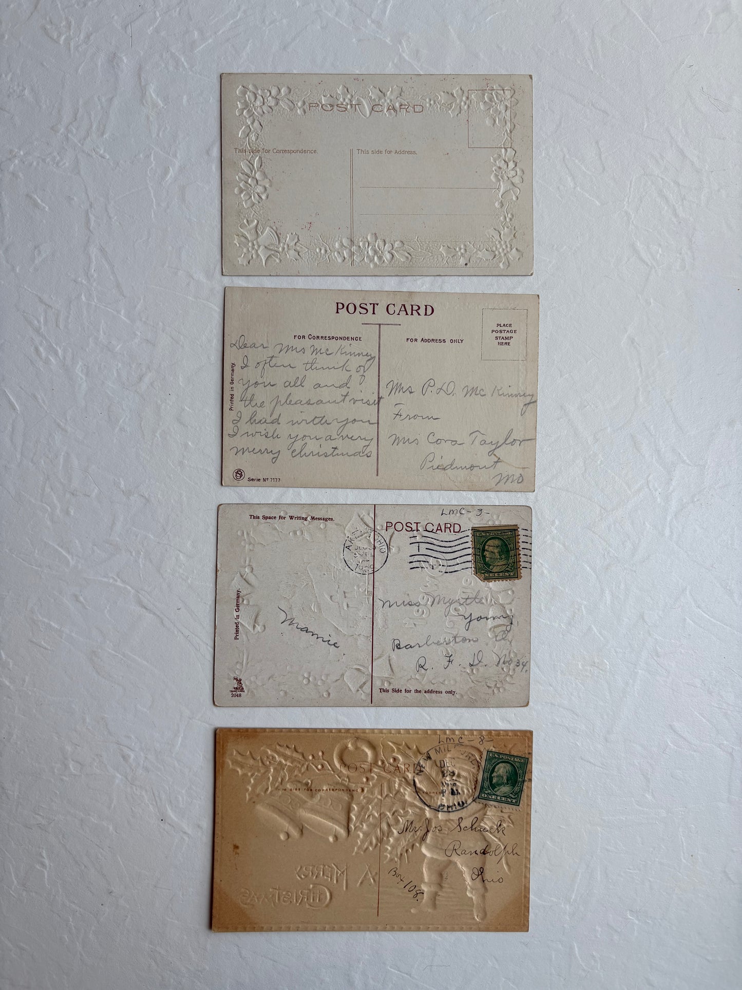 Vintage Christmas Postcards