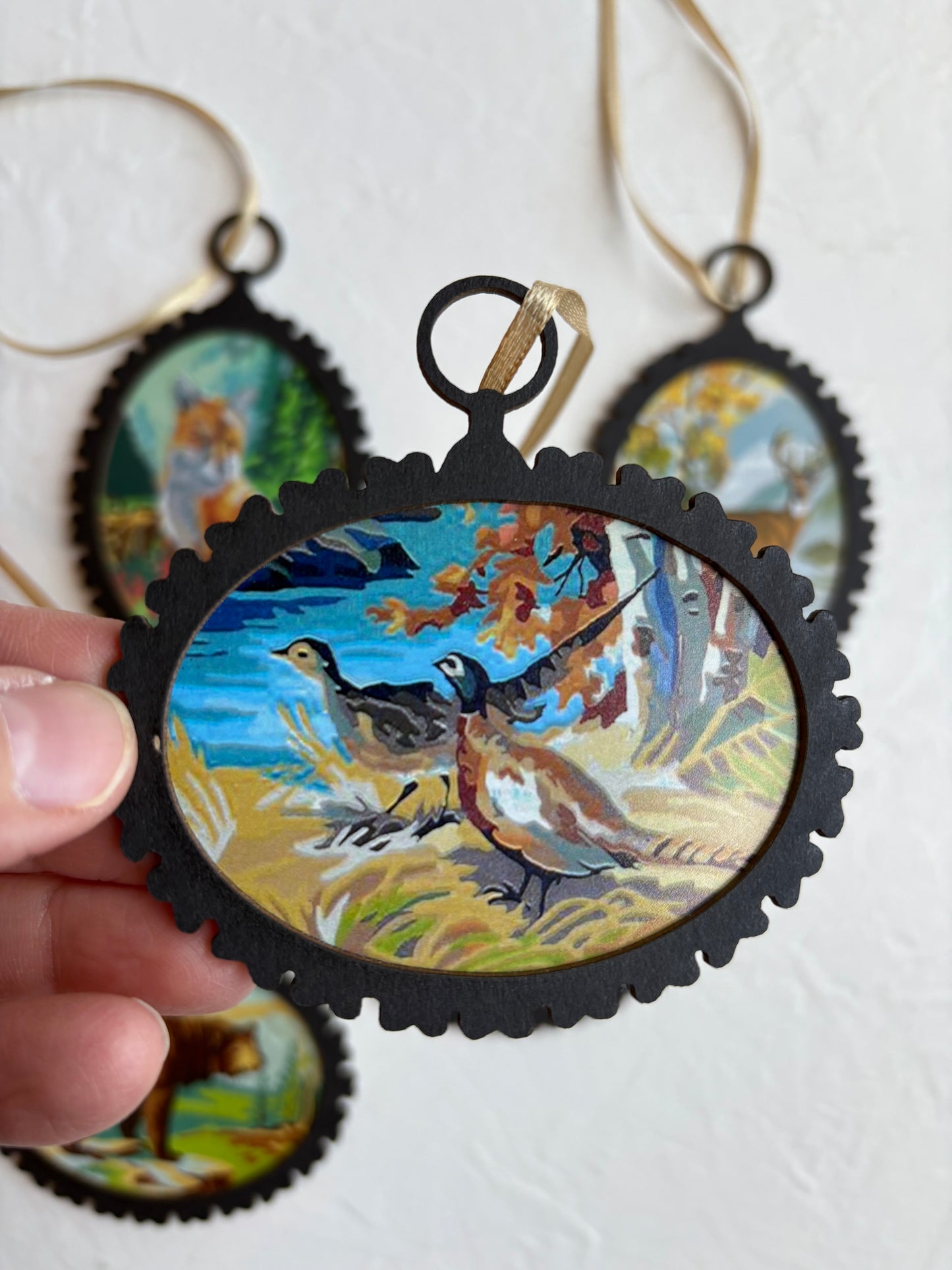 Vintage-Inspired Paint-by-number Die-Cut Ornaments