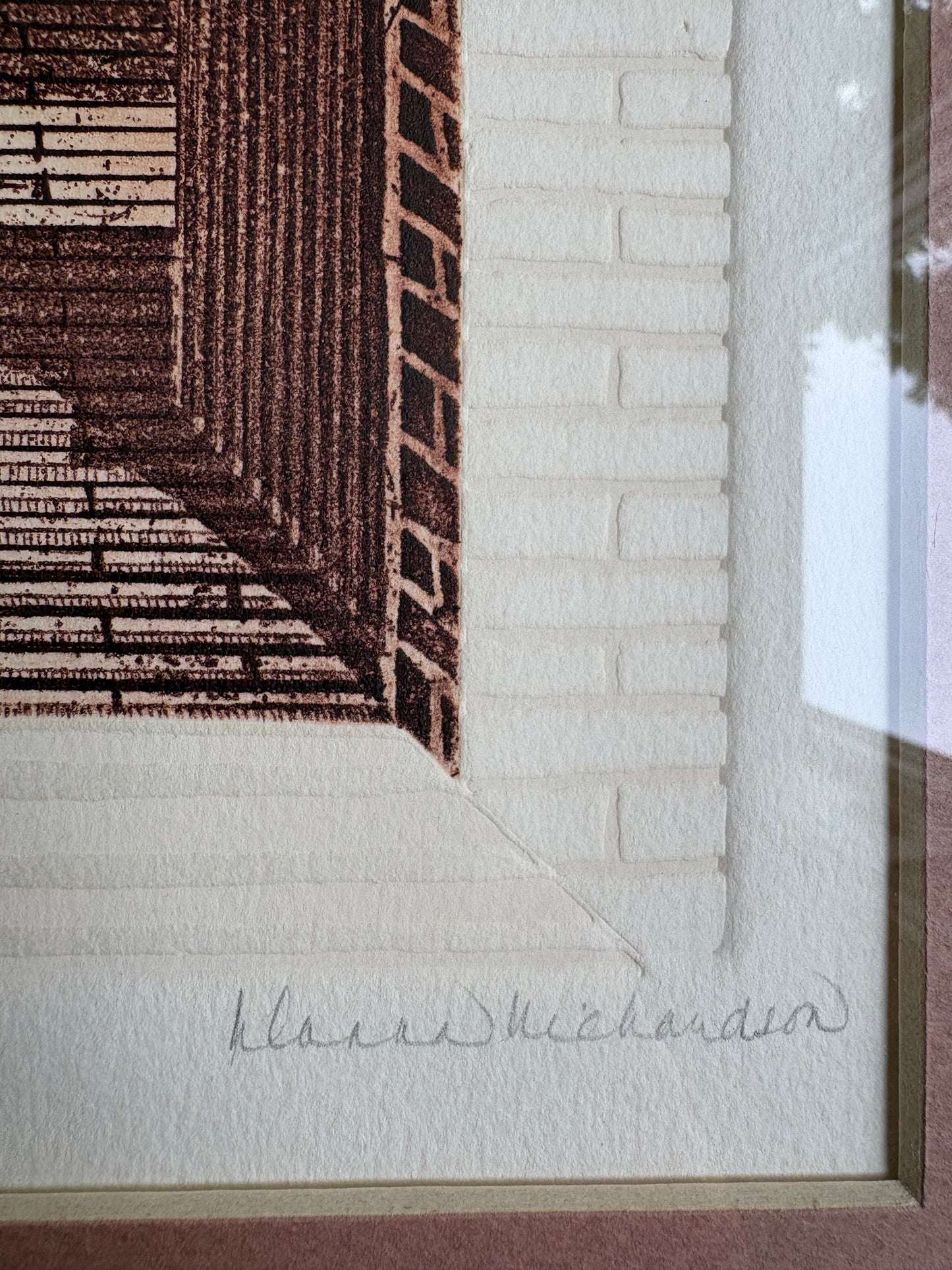 “Entrada” Signed Architectural Etching