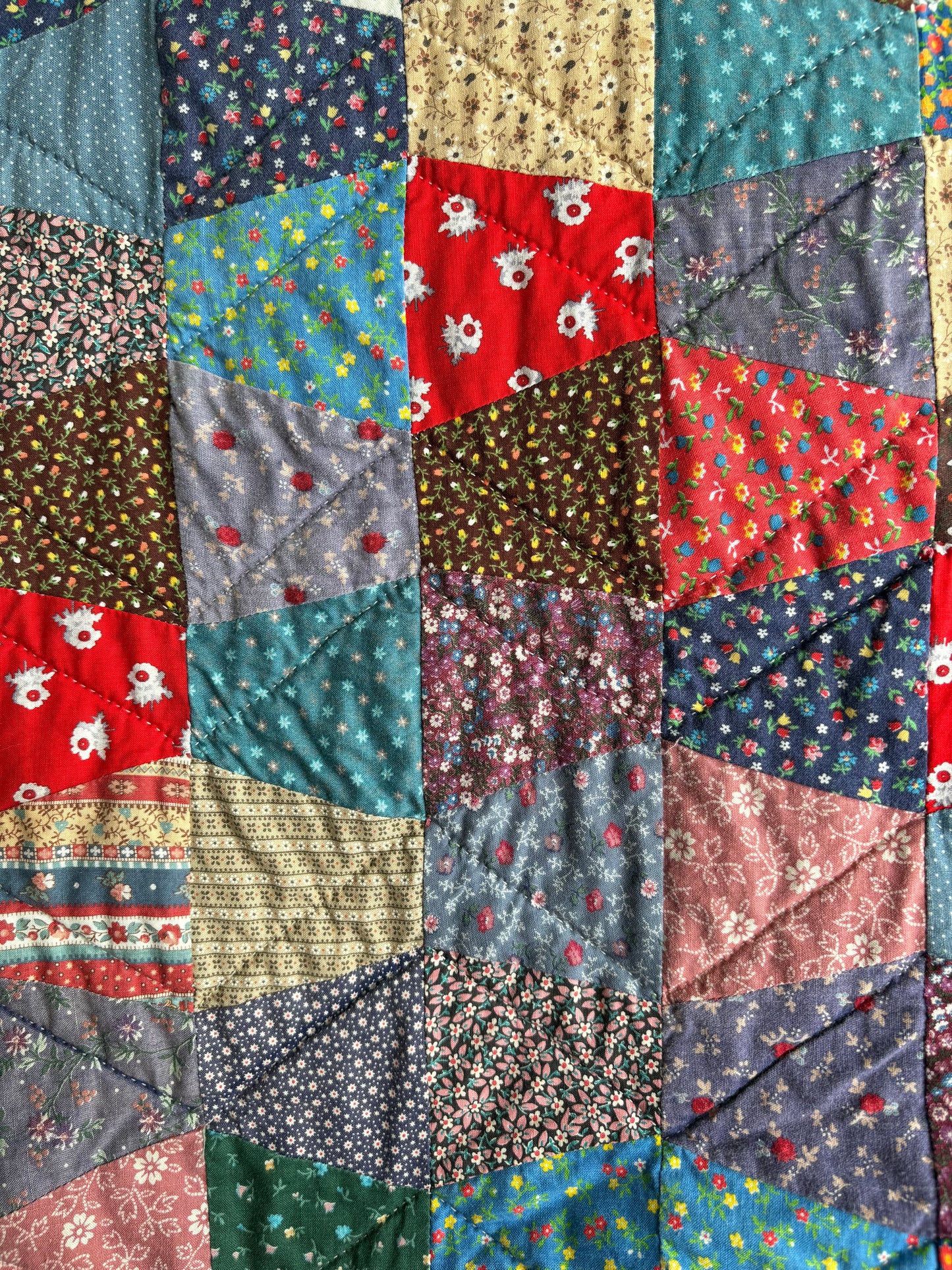 Vintage Handmade Patchwork Quilt