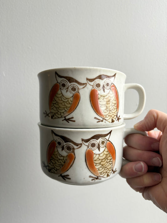 Owl Mug Pair