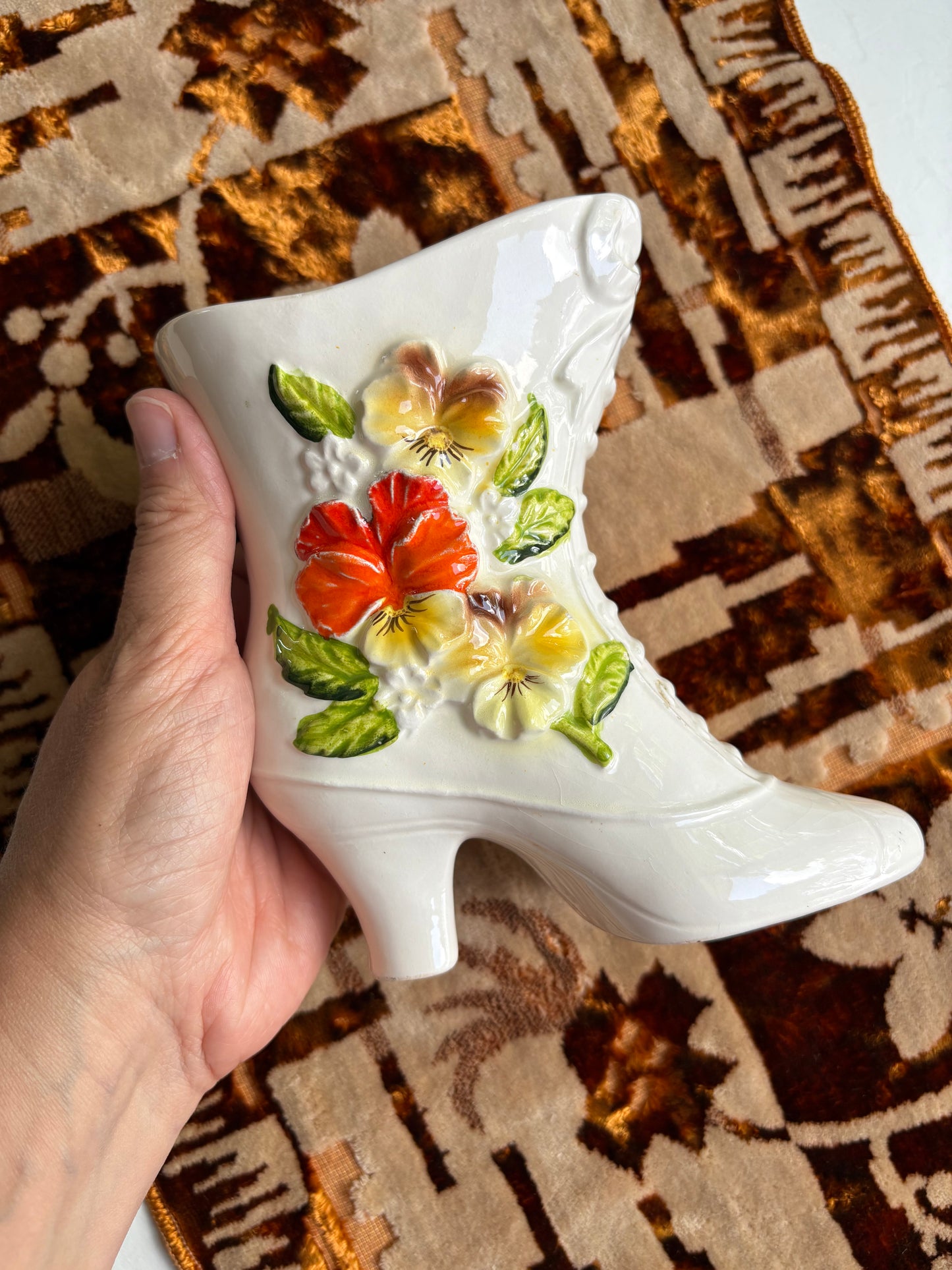 Floral Boot Vase