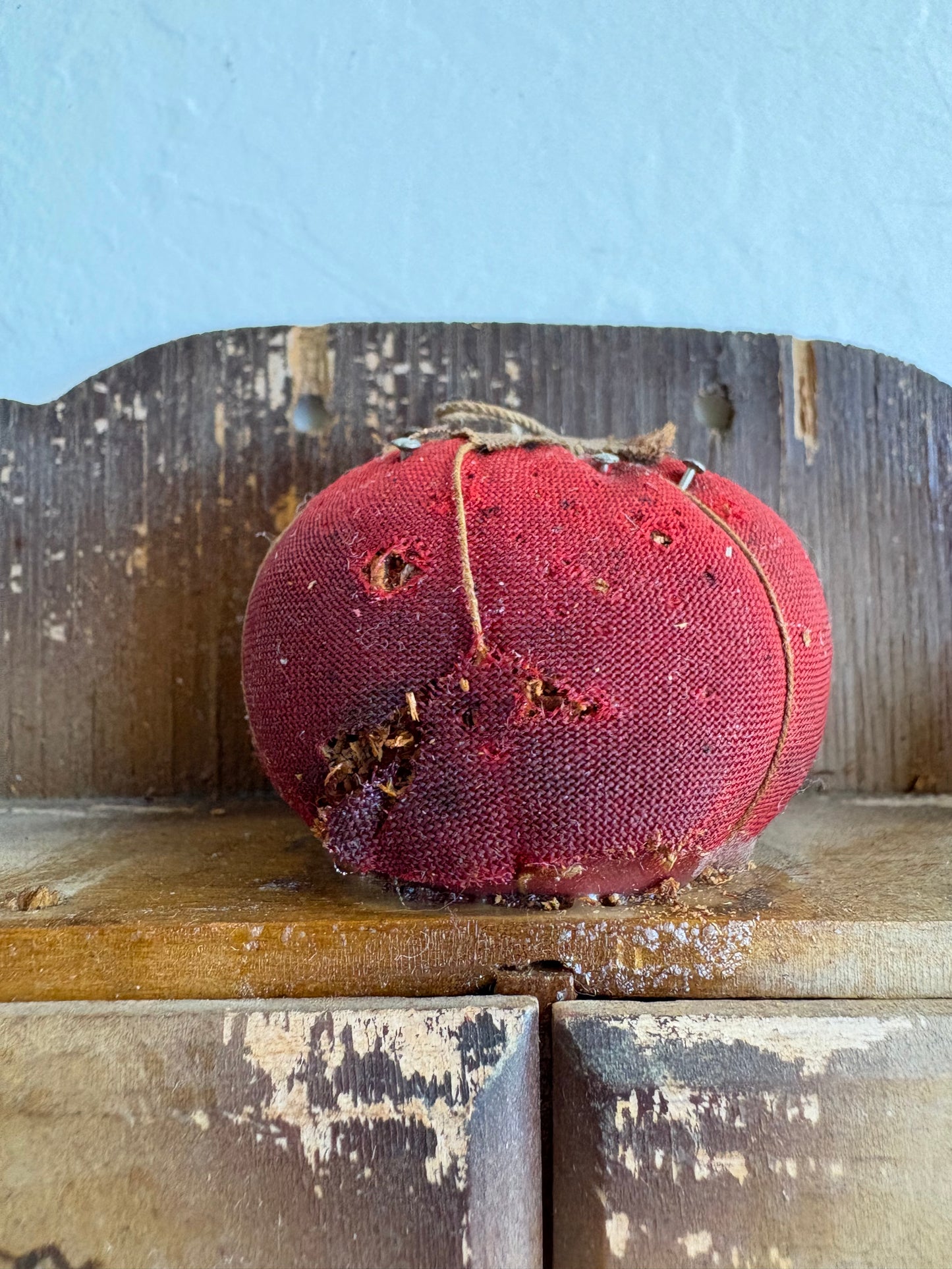 Wooden Sewing Notions Box