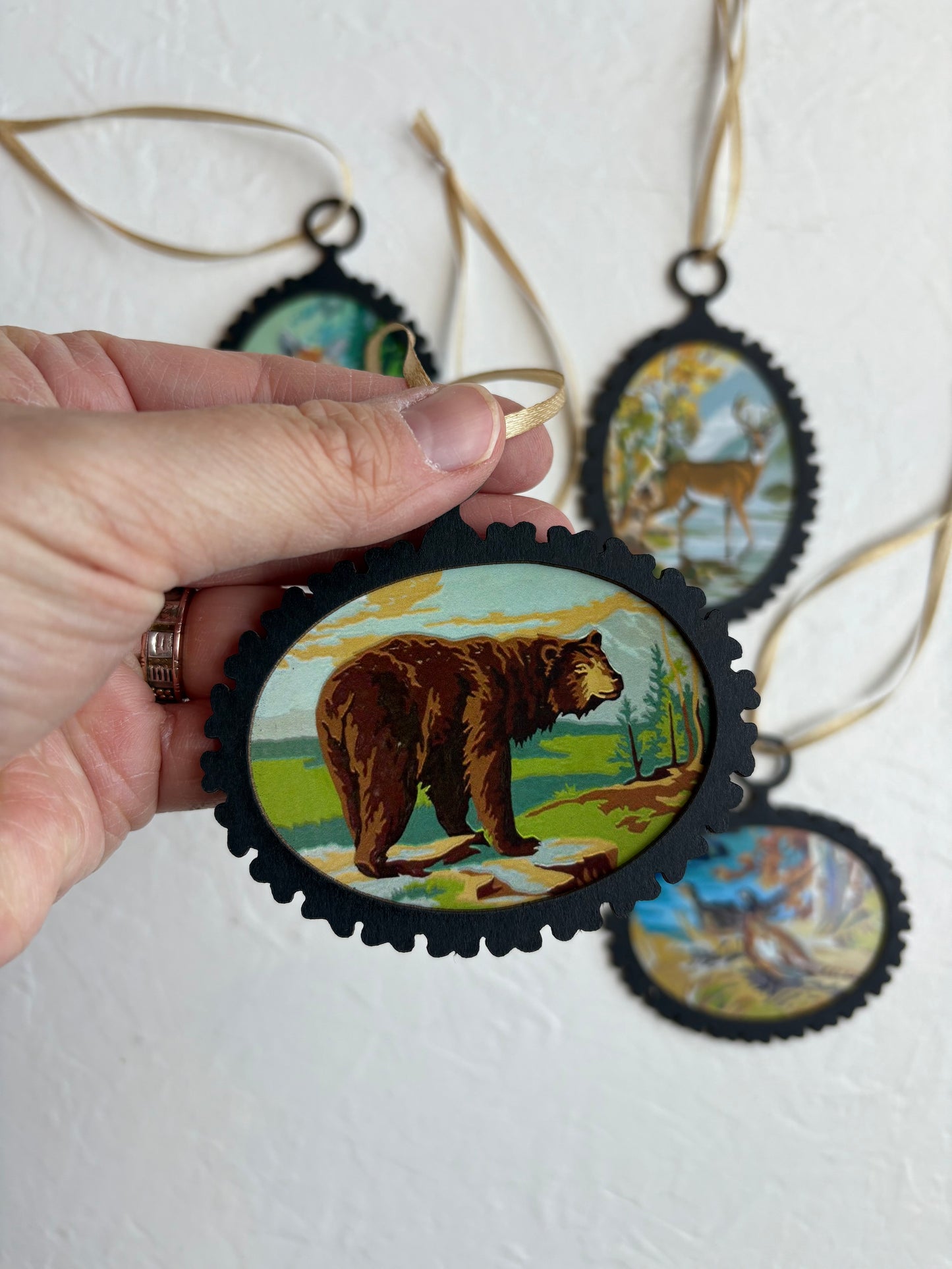 Vintage-Inspired Paint-by-number Die-Cut Ornaments