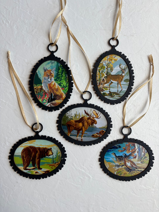 Vintage-Inspired Paint-by-number Die-Cut Ornaments