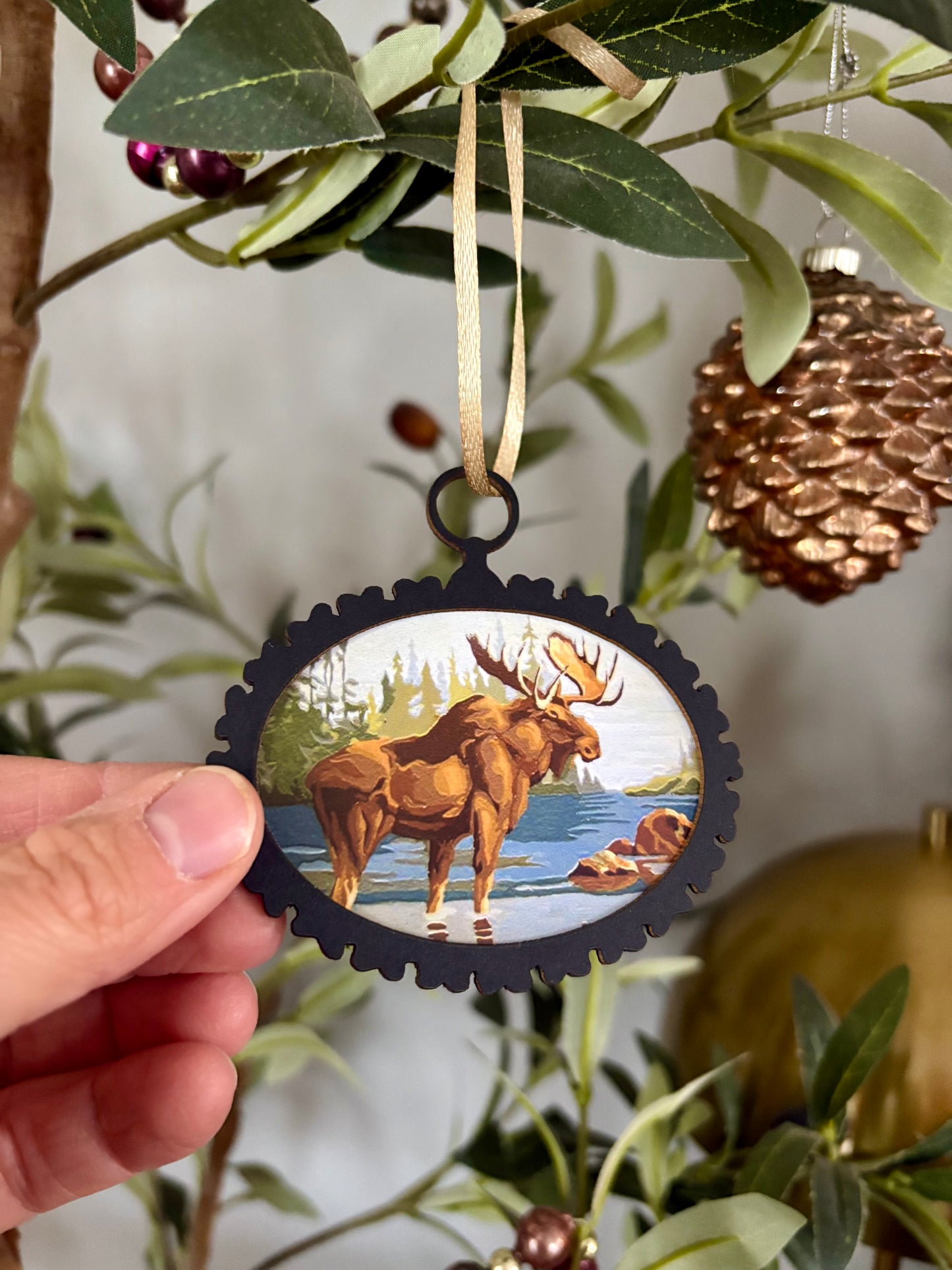 Vintage-Inspired Paint-by-number Die-Cut Ornaments
