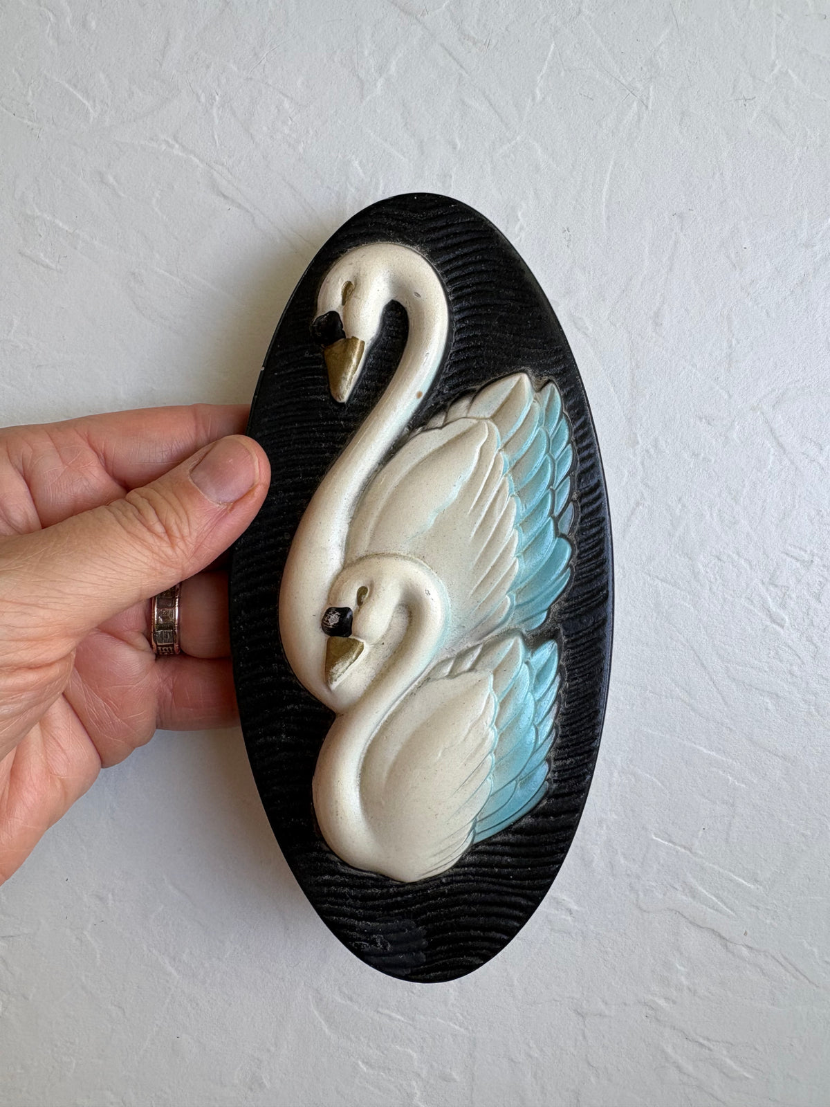 Miller Studio Swan Chalkware Plaque