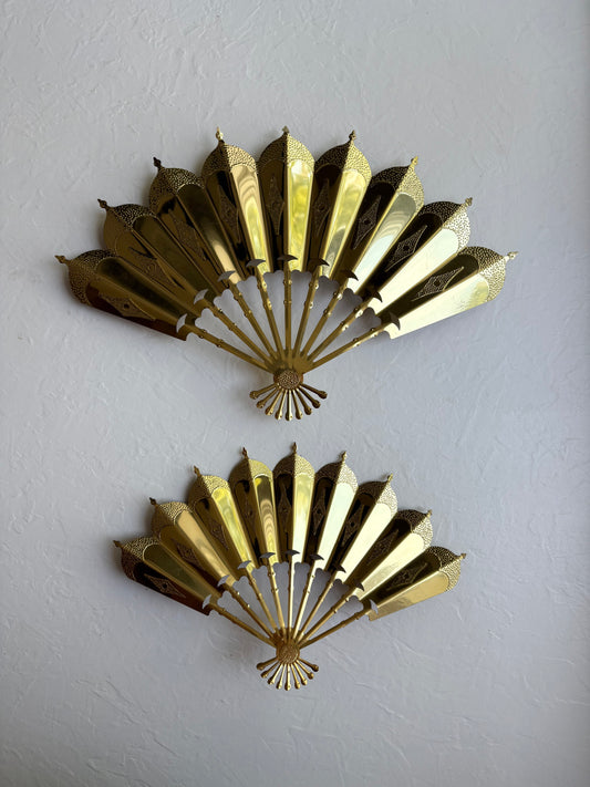 Gold Fan Wall Hangings