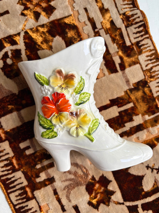 Floral Boot Vase