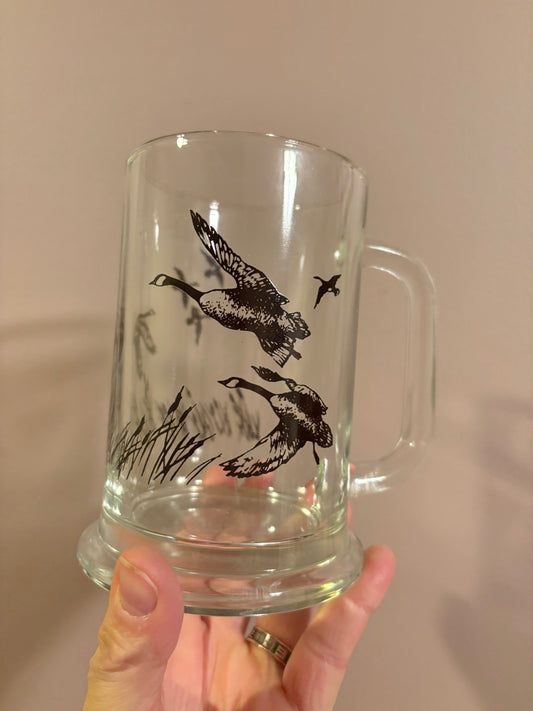Glass Geese Mug by Avon