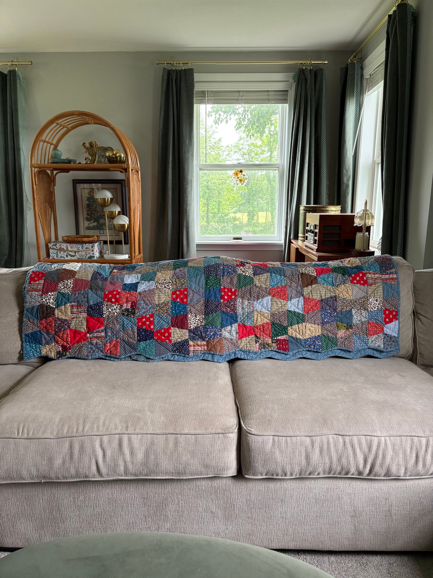 Vintage Handmade Patchwork Quilt
