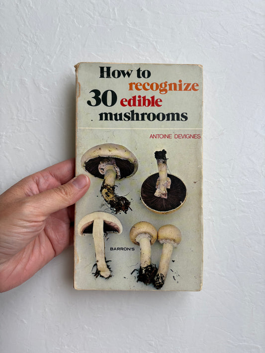 How to Recognize 30 Edible Mushrooms Vintage Book