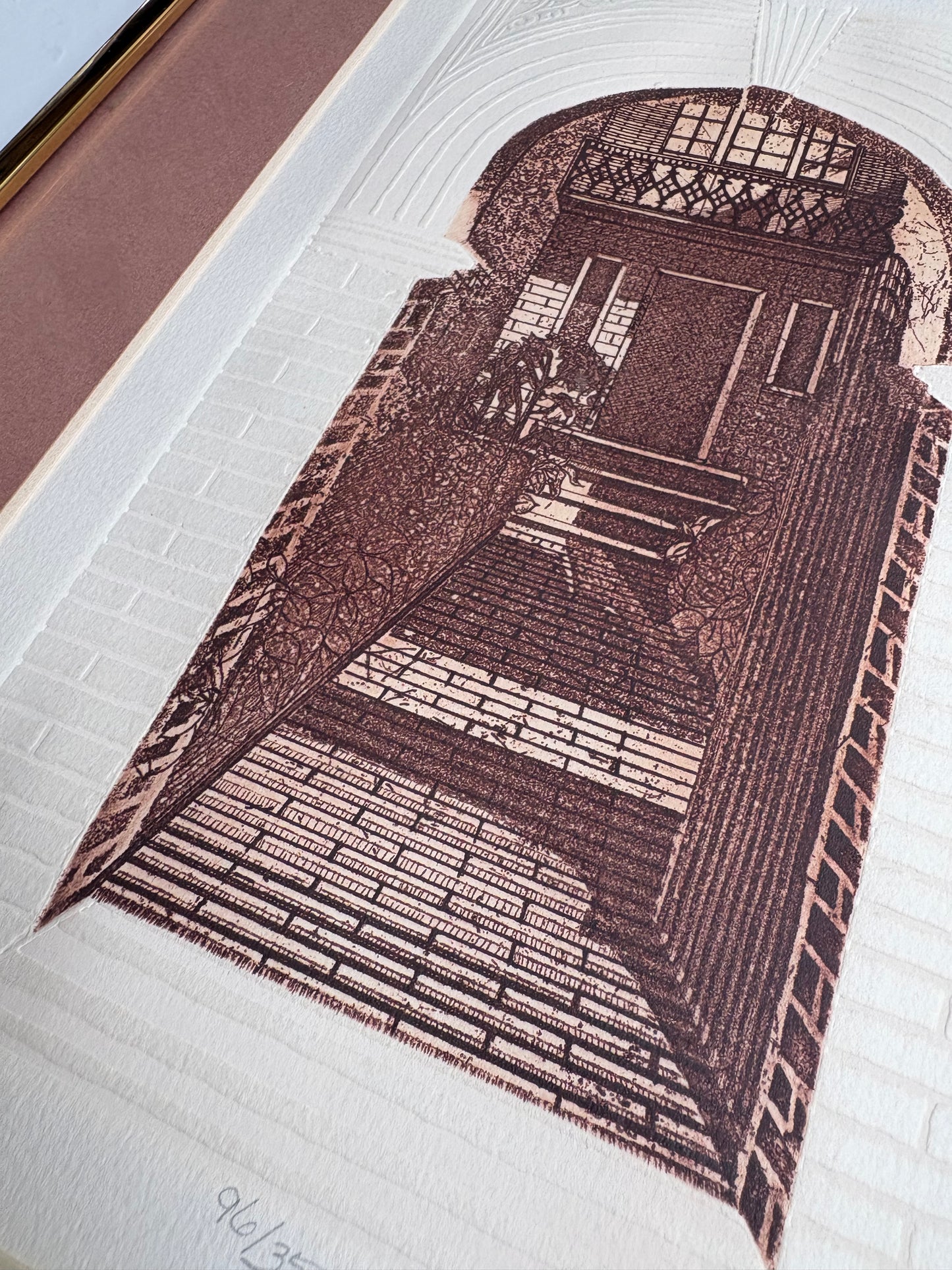 “Entrada” Signed Architectural Etching