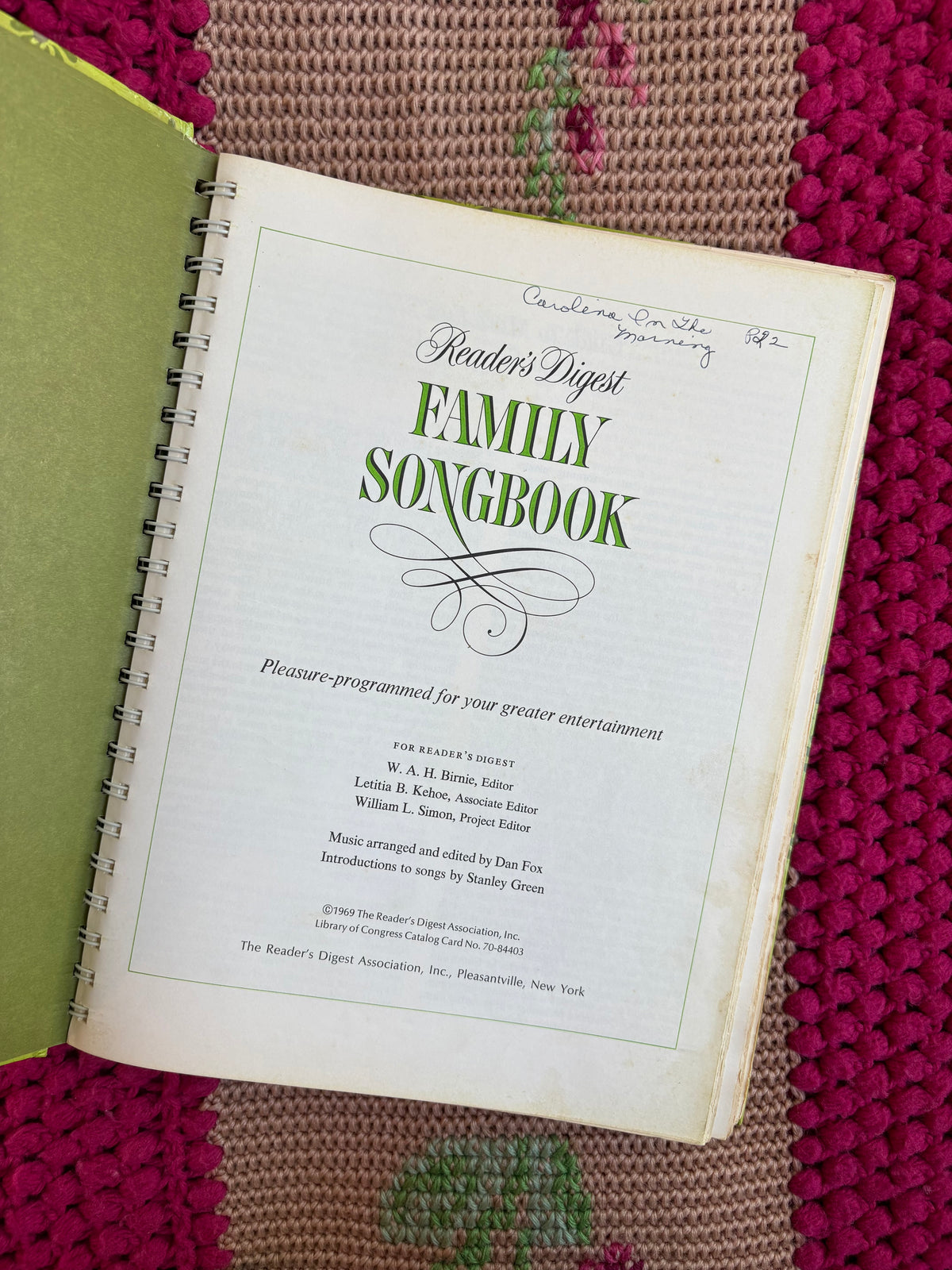 Family Songbook by Reader’s Digest