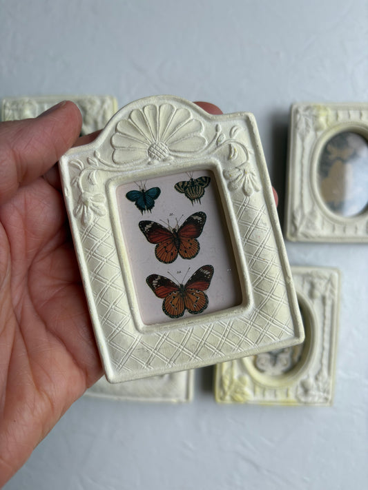 Miniature Frame with Butterfly Art