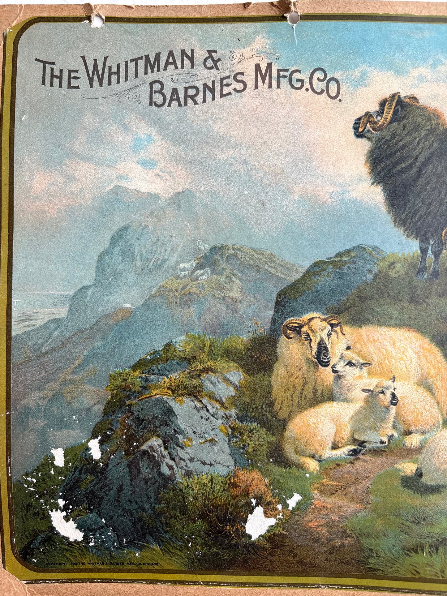 “The Whitman & Barnes MFG Co.” advertisement