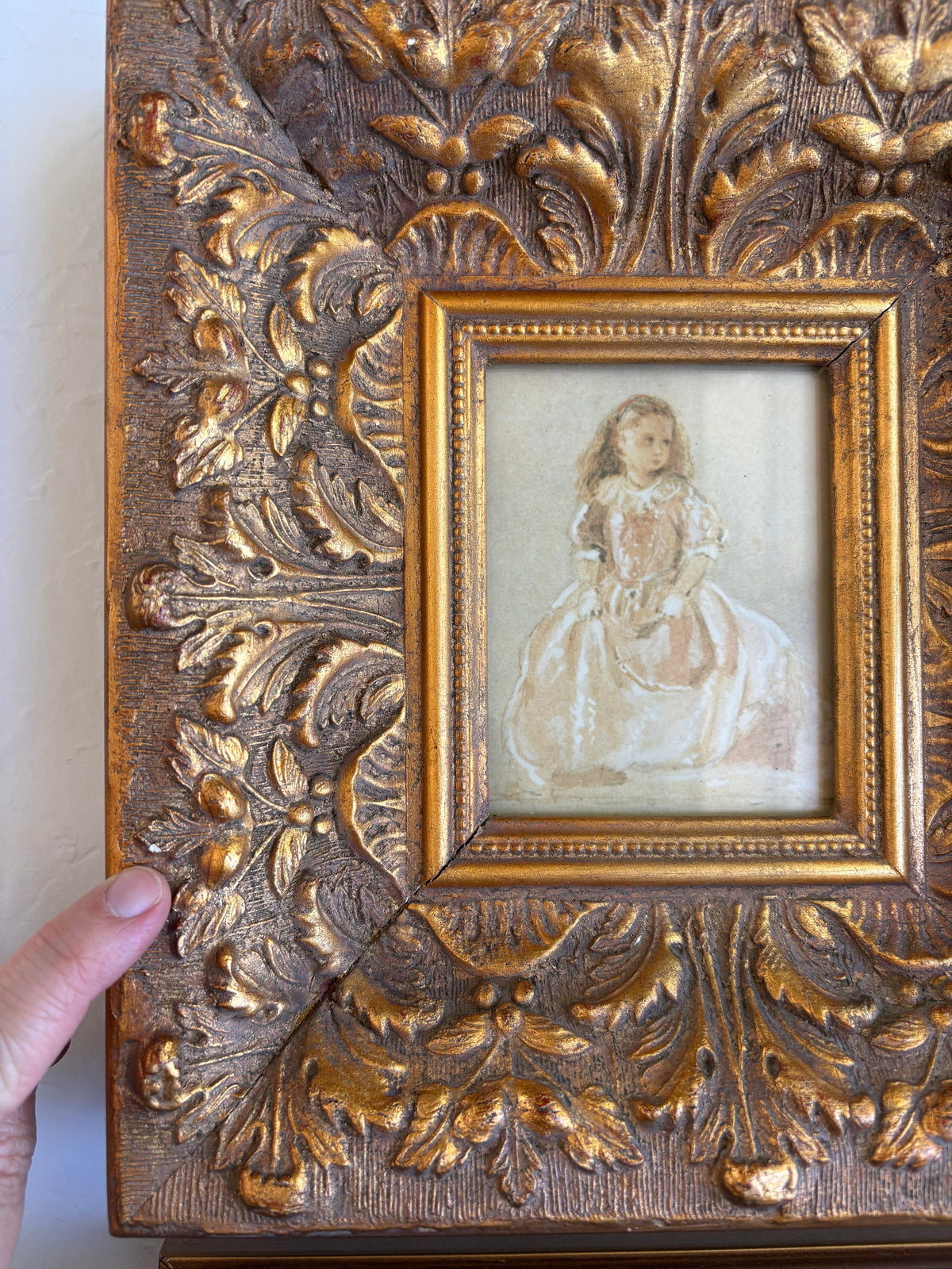 Portrait of a Young Girl in Gilded Frame