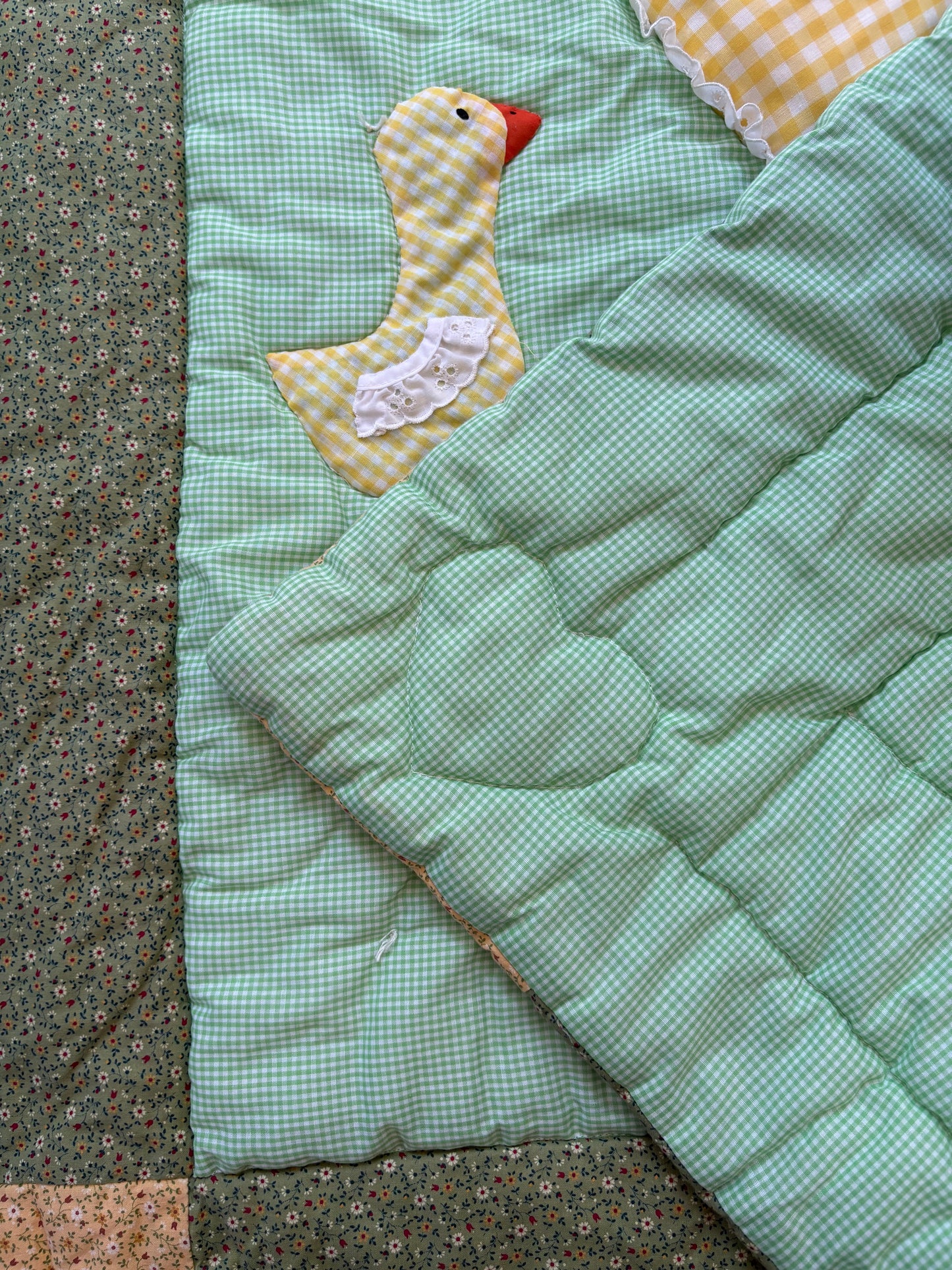 Mother Goose Hand-quilted Wall Hanging