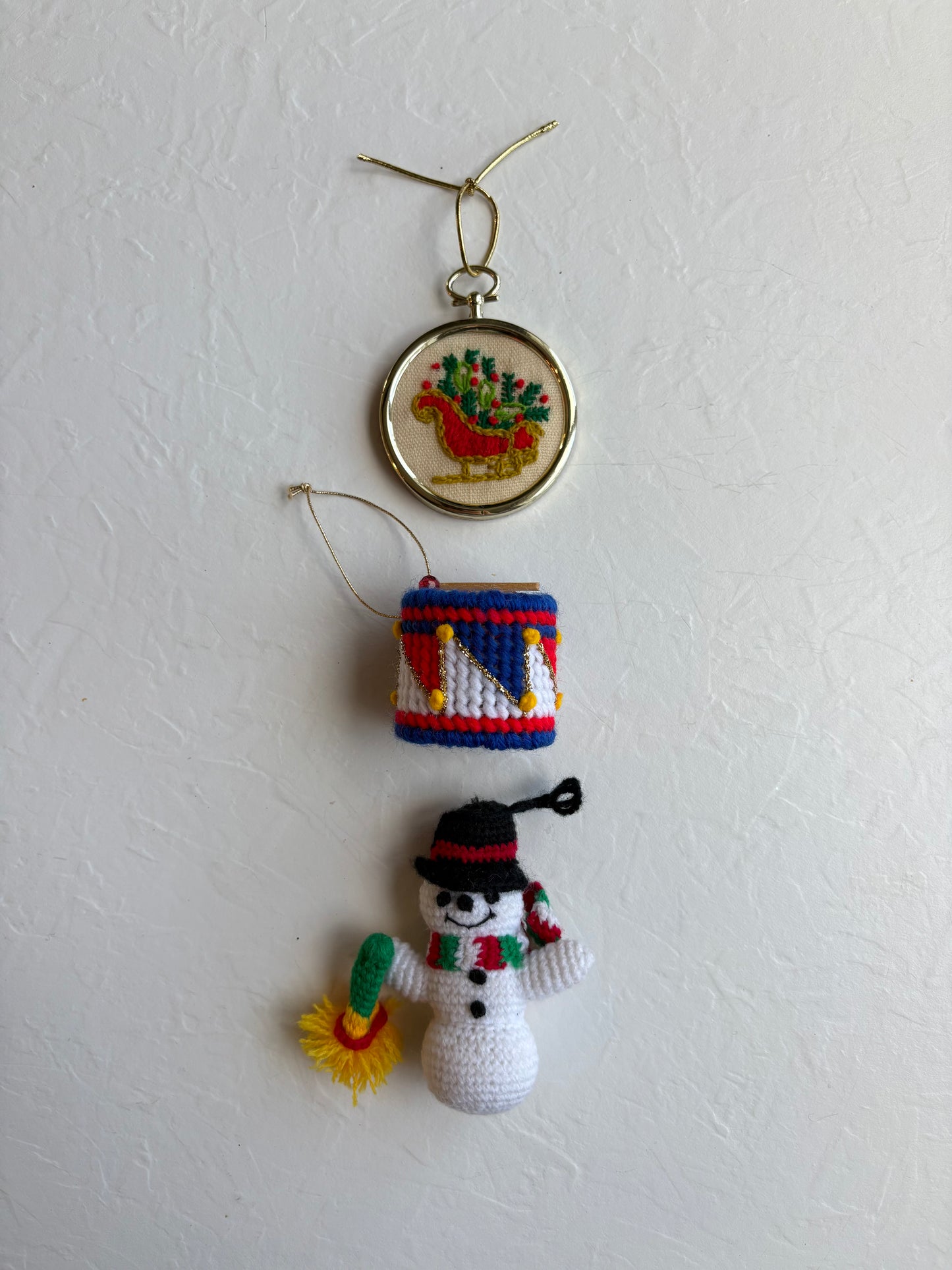 Vintage Handmade Needlecraft Ornaments