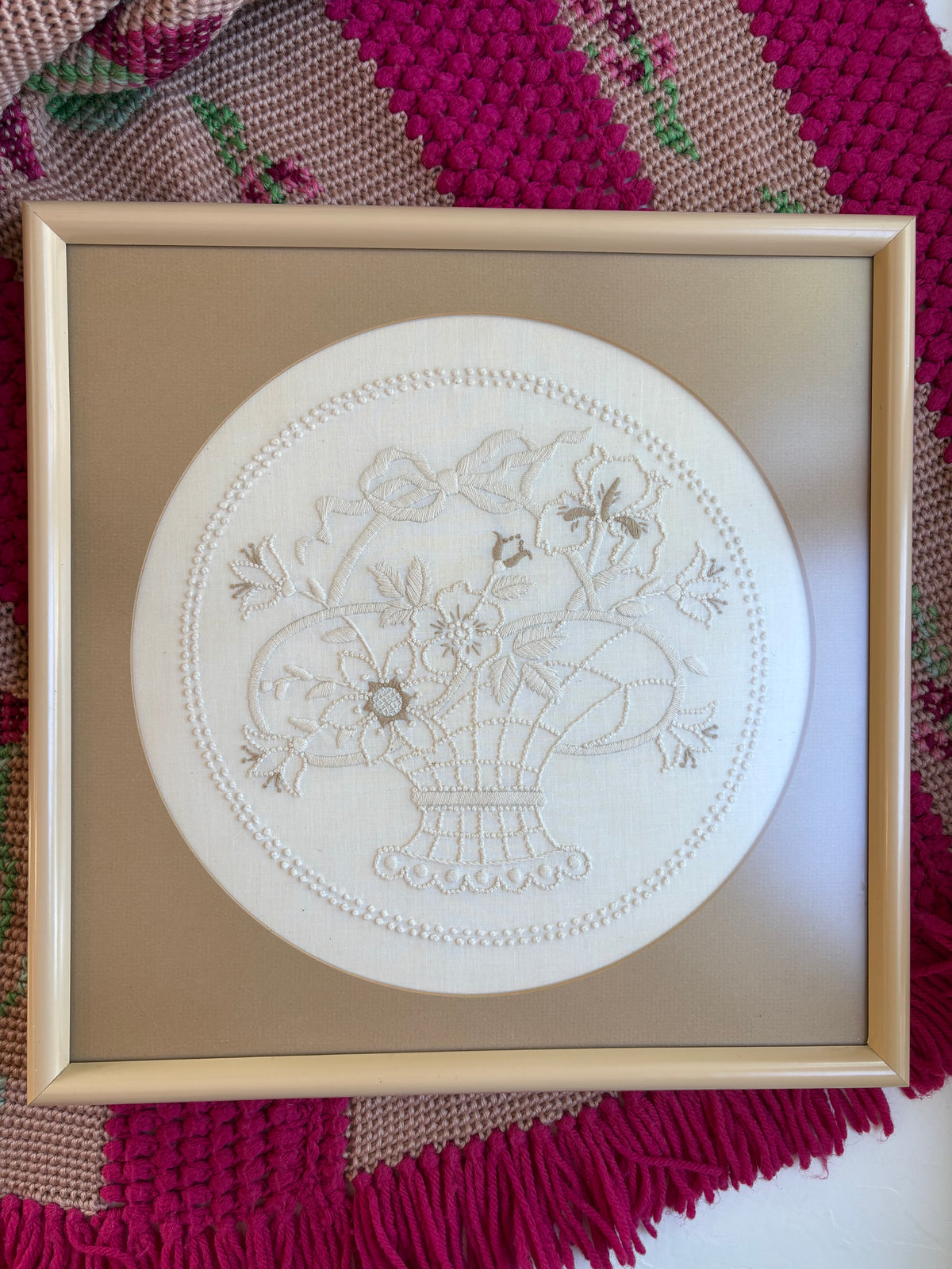 Flower Basket Embroidery