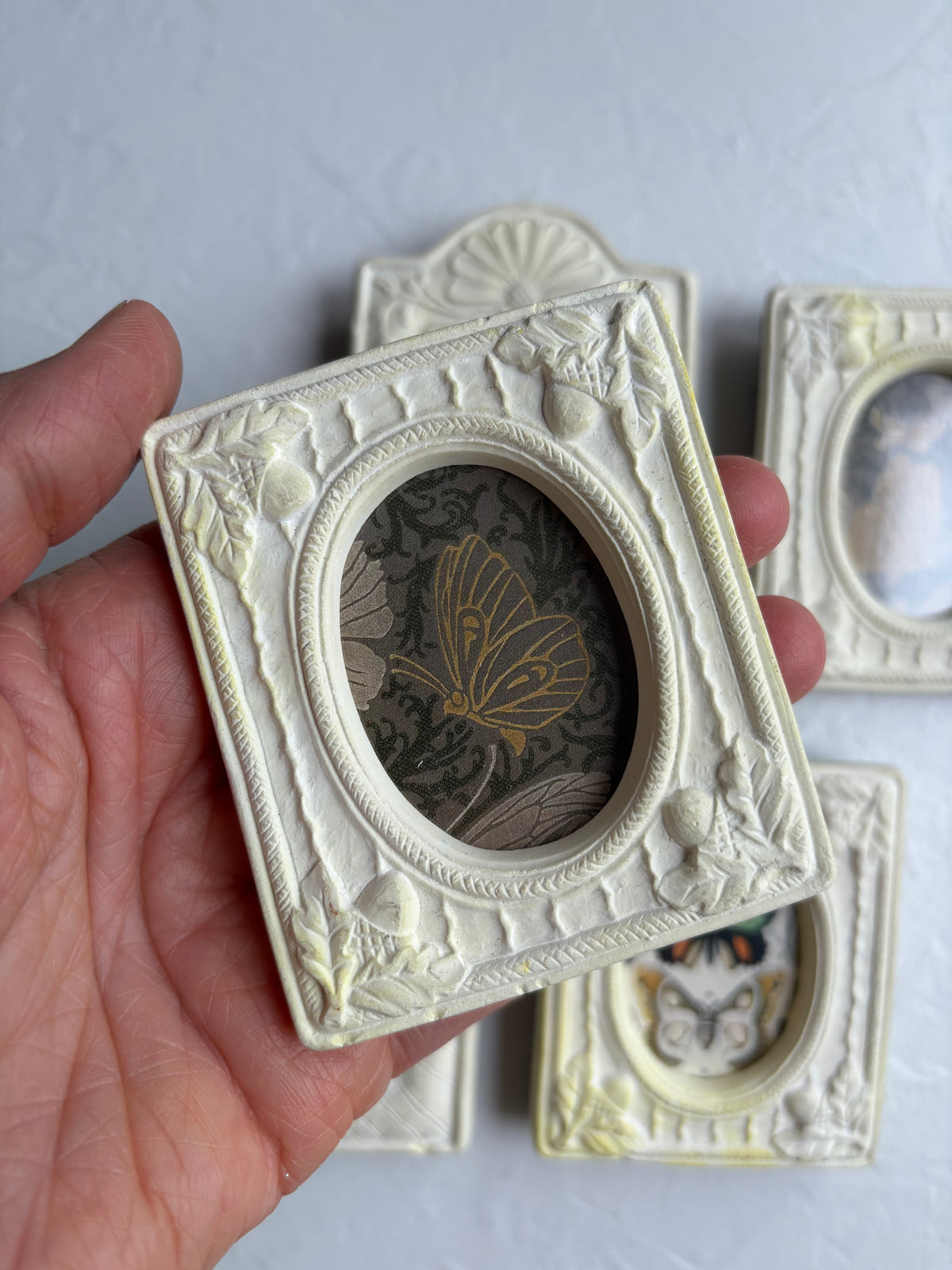 Miniature Frame with Butterfly Art