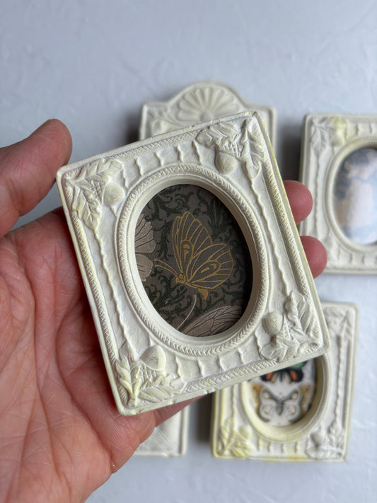 Miniature Frame with Butterfly Art