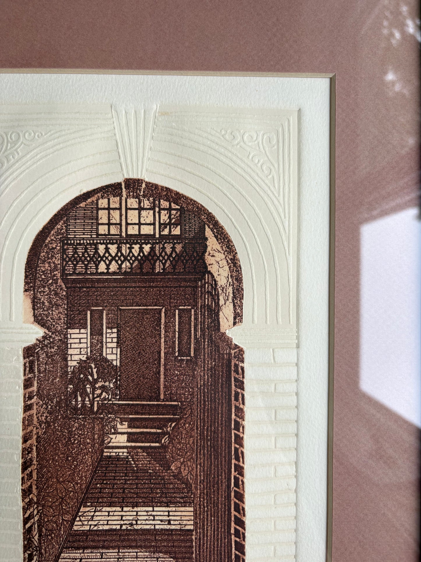 “Entrada” Signed Architectural Etching
