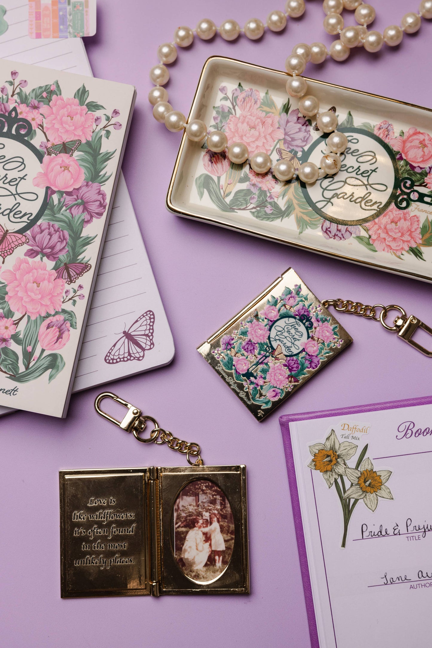 Locket Keychain, The Secret Garden