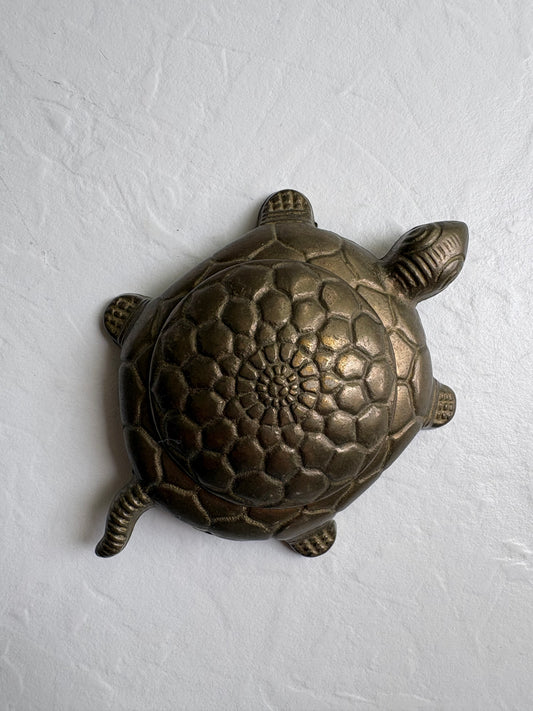 Brass Turtle Trinket Box