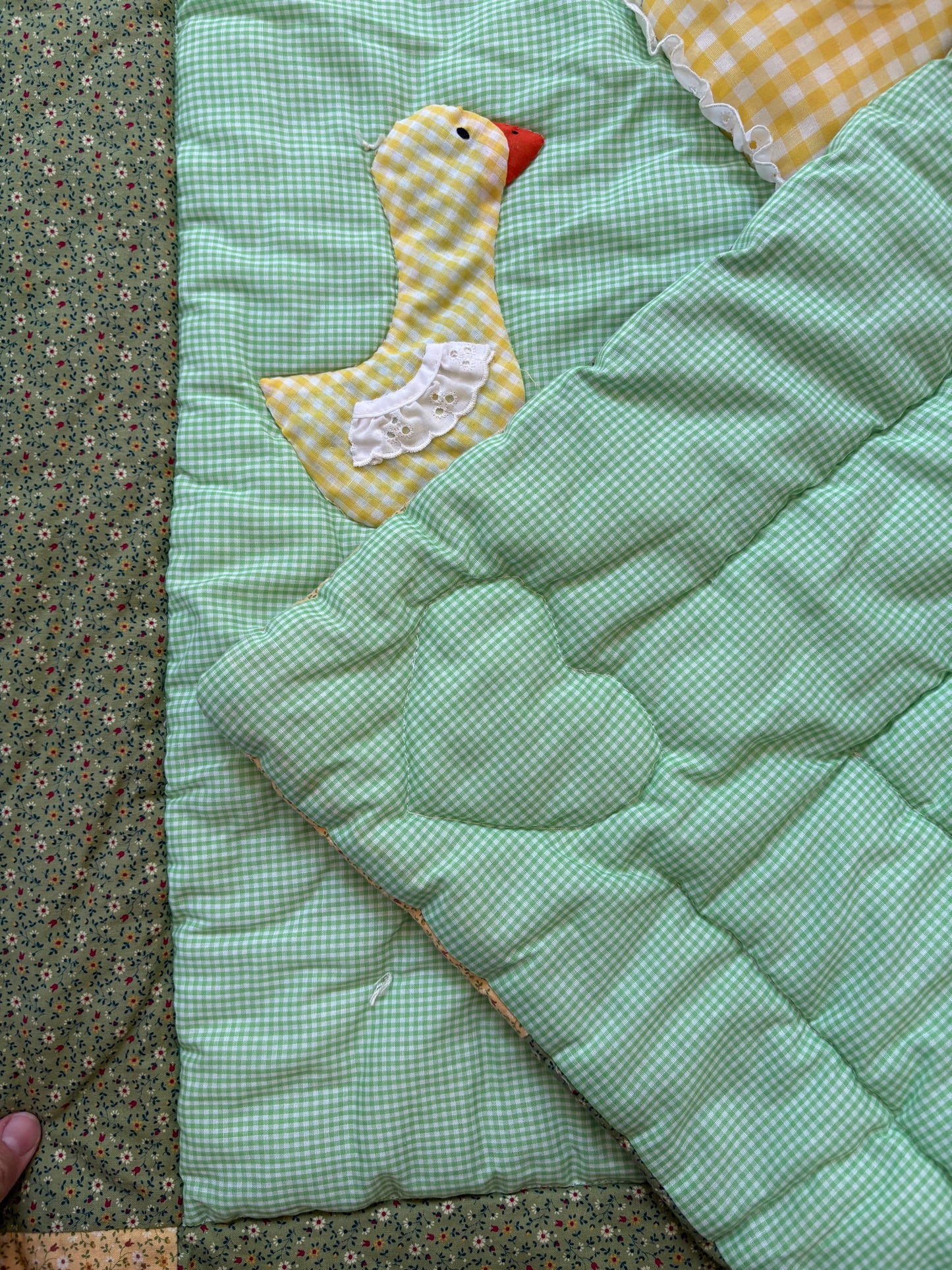 Mother Goose Hand-quilted Wall Hanging